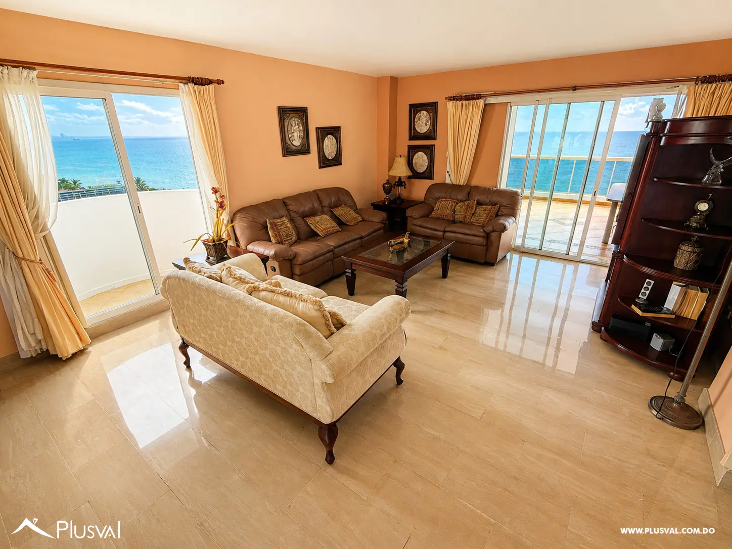 Apartamento amueblado piso 10 con espectacular vista al mar, jacuzzi privado, 4 balcones en Malecón Santo Domingo 506599