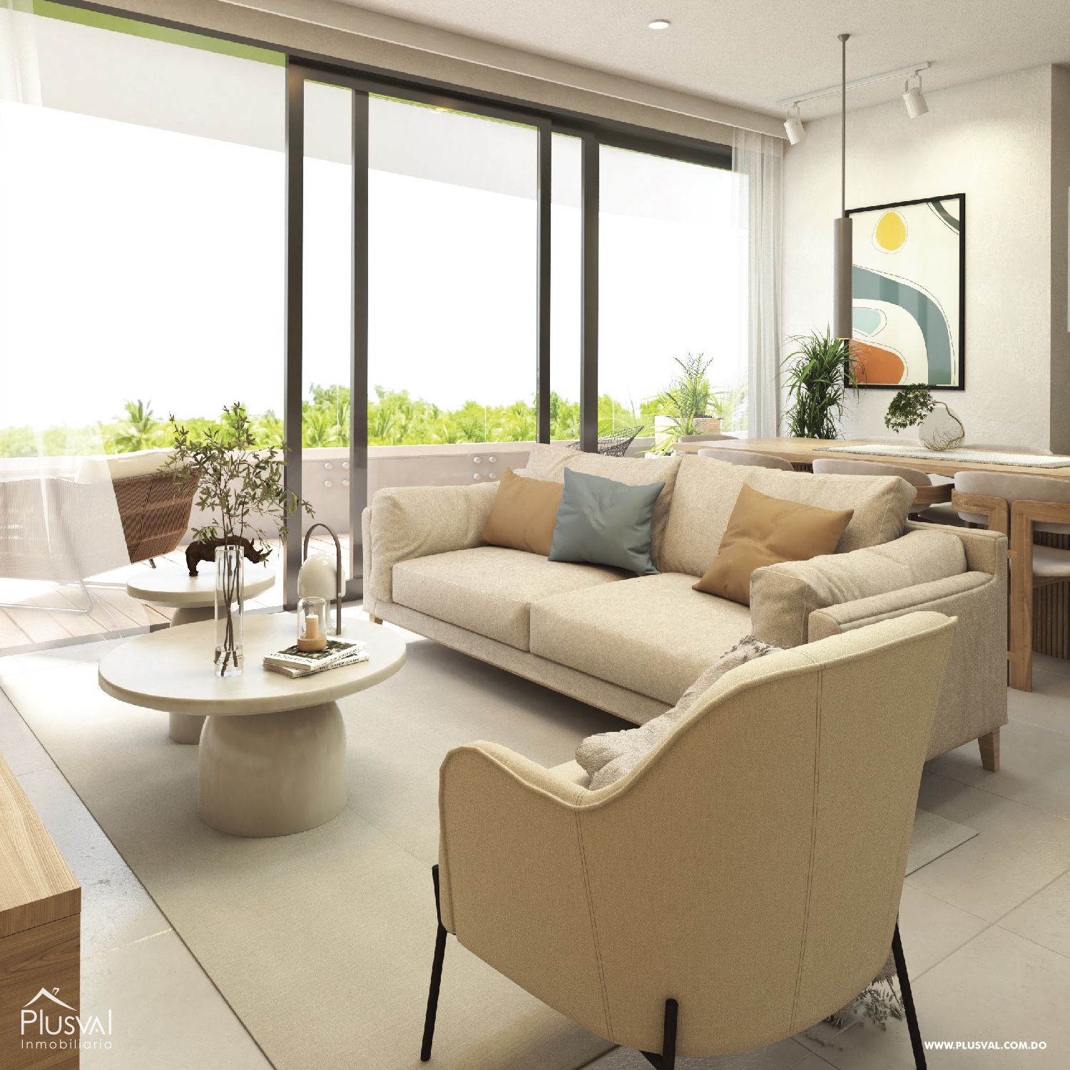 Apartamentos en Venta en Bávaro con vista a Campo de Golf 365780