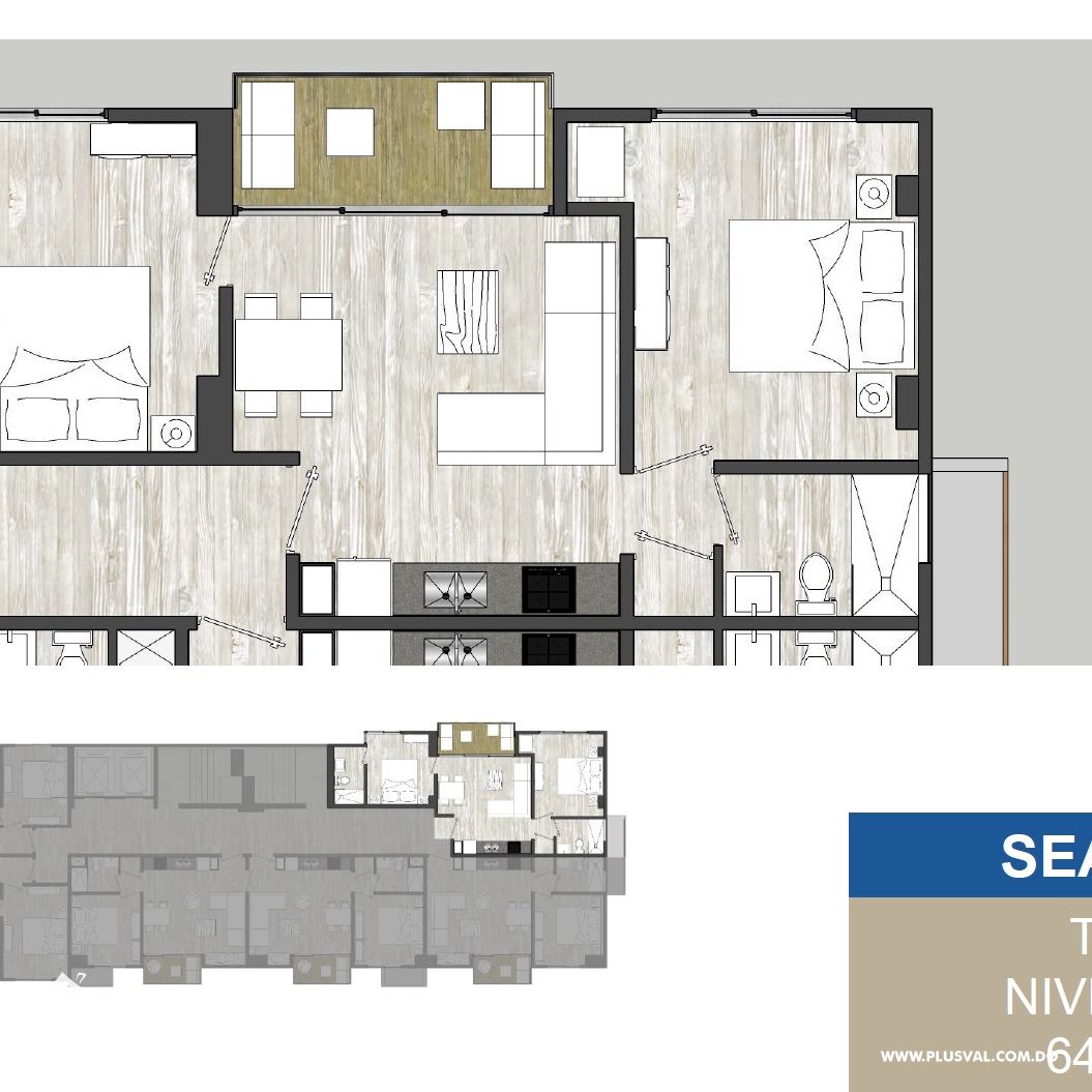 Apartamento 2 habs frente al Mar a 30 mins de Santo Domingo 402807