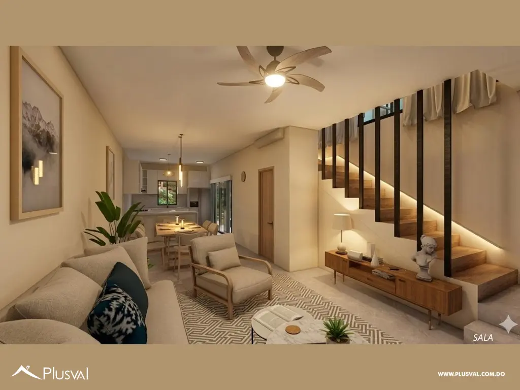 VILLAS TIPO DUPLEX DE 3 HAB EN DOWNTOWN PUNTA CANA I RESIDENCIAL BAVARO PC 530727