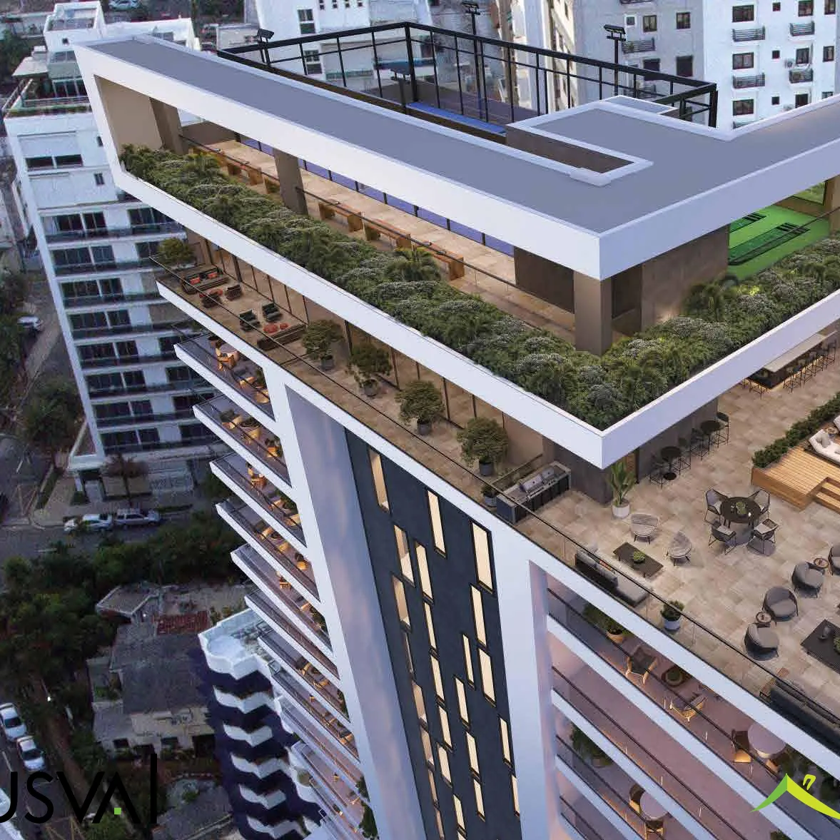 Apartamento en venta en Naco de 3 habitaciones + estudio 416957
