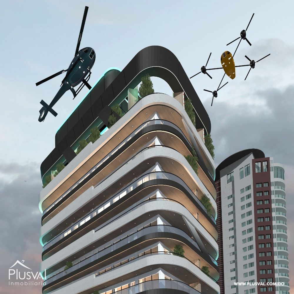 Espectacular apartamento de 3 habitaciones con balcón panorámico y 3 parqueos en Anacaona 360045