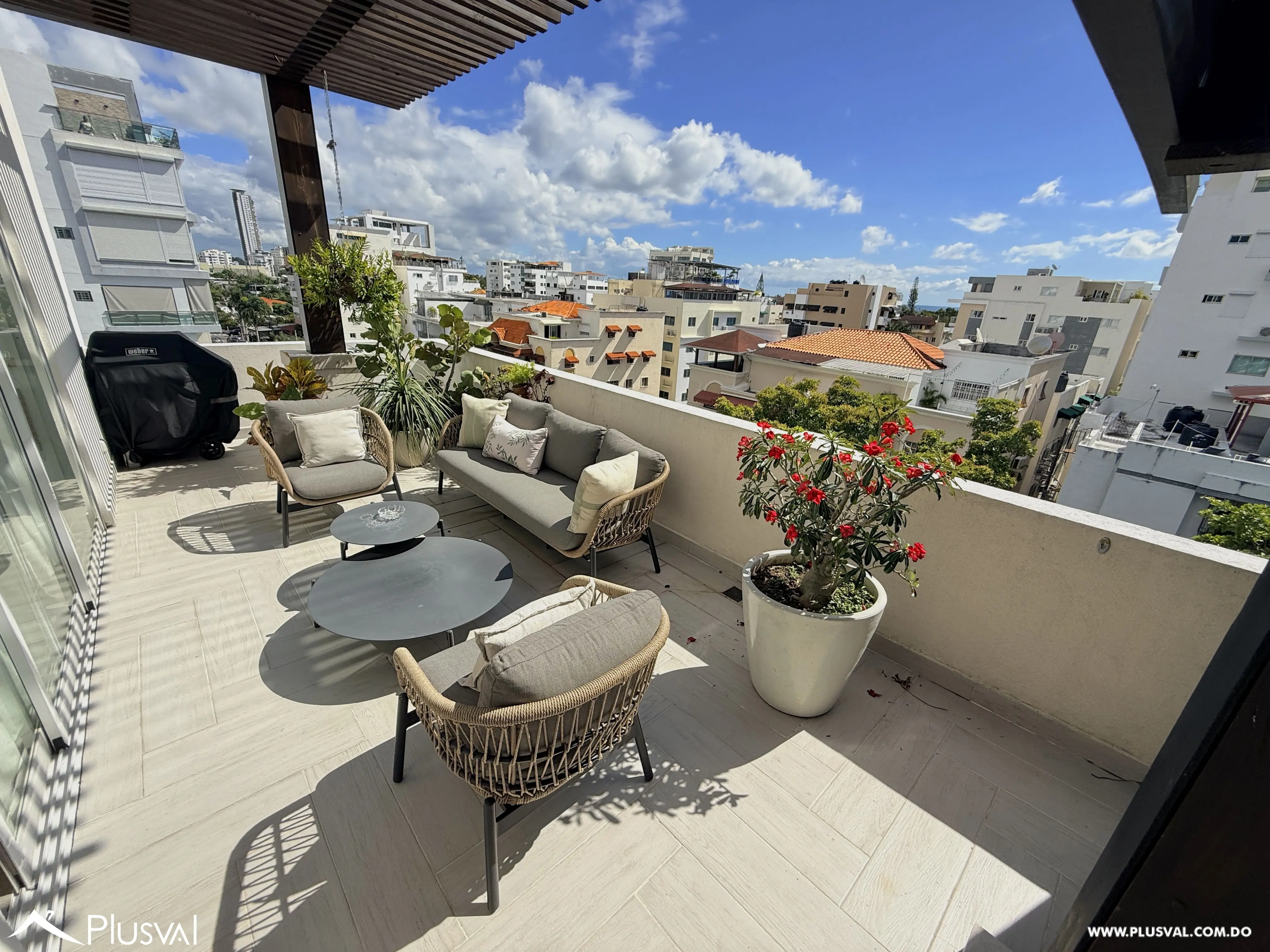Apartamento con Terraza Privada en Mirador Sur; Renta con Línea Blanca 479670
