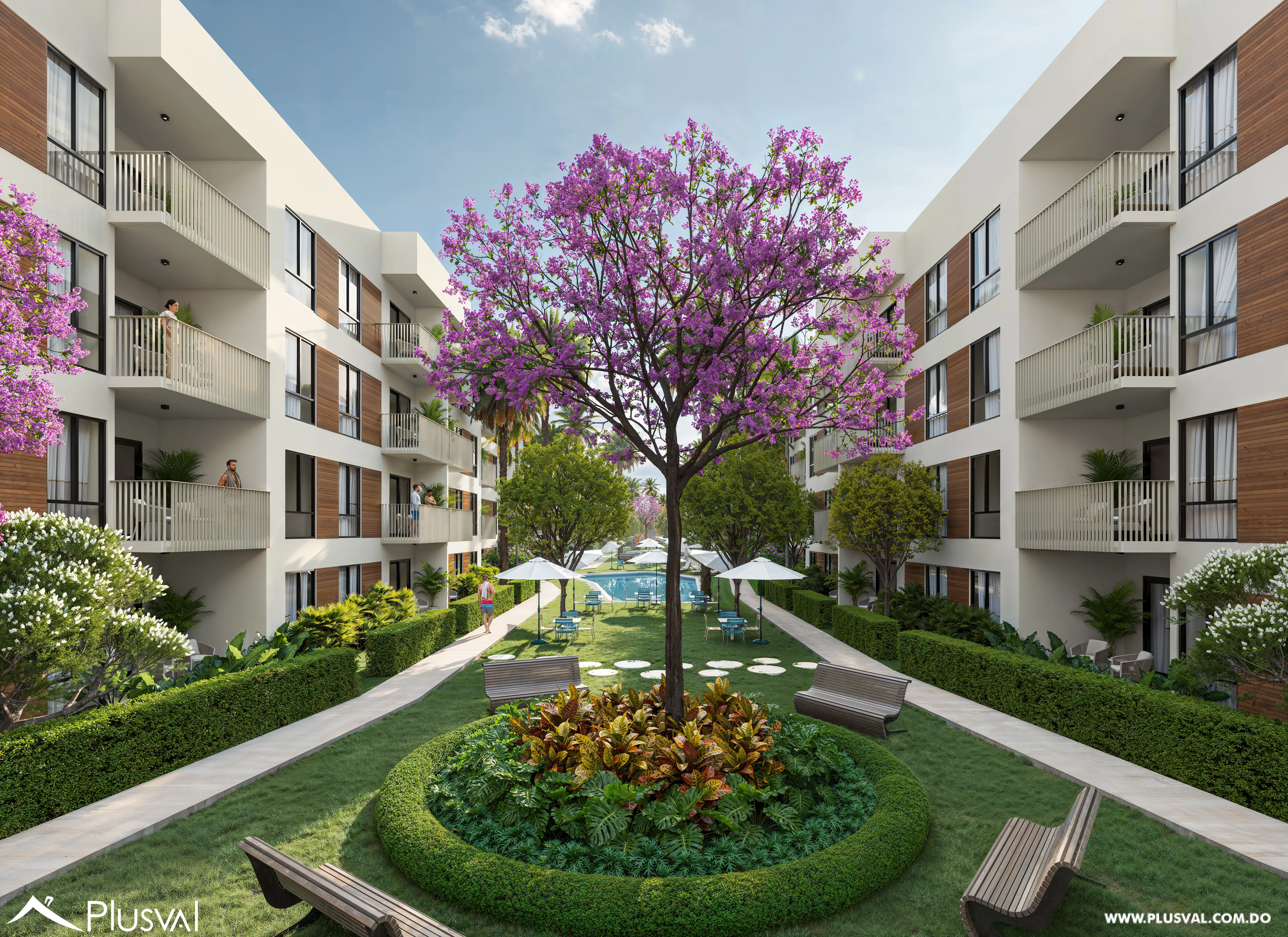 Apartamentos de 2 habitaciones con piscina en Punta Cana 493540