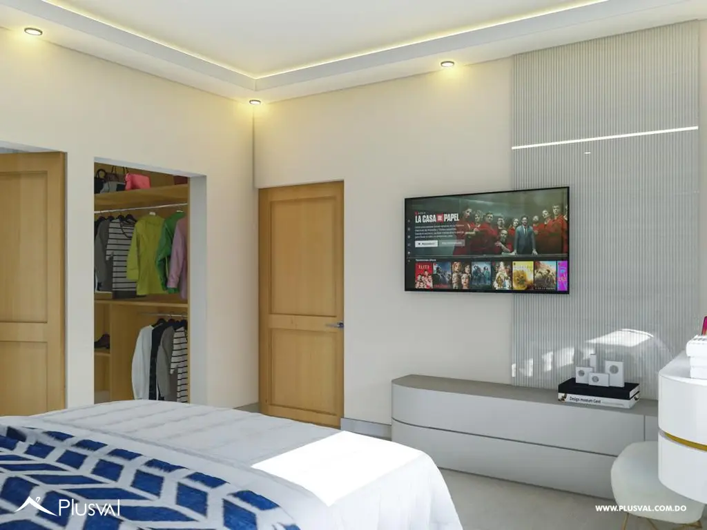 Apartamentos de 3 Habitaciones en Residencial de 3 Niveles en La Vega 521927