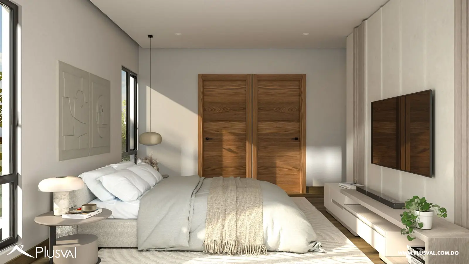 Townhouse de 3 habitaciones en Costa Cana – Con patio, terraza y piscina privada 463494