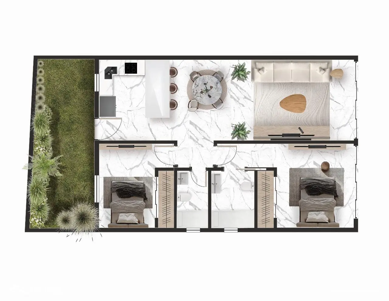 Apartamentos en prestigiosa zona de Brisas de Punta Cana 473464