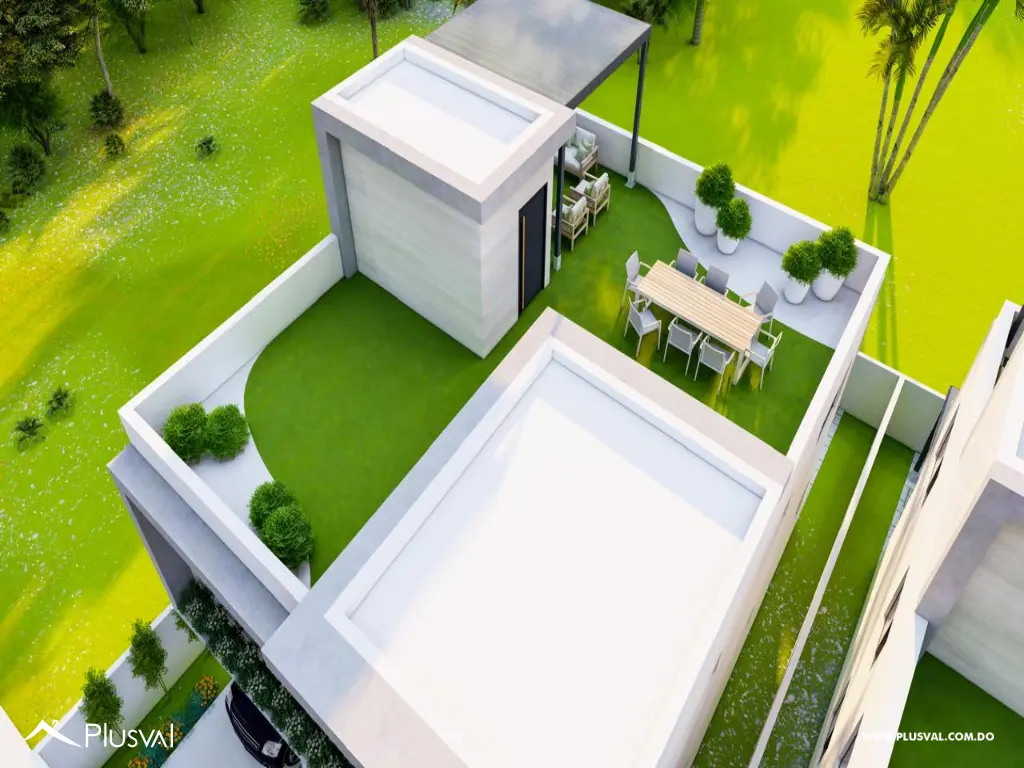 Moderna casa en venta con rooftop social para disfrutar al aire libre. 463123