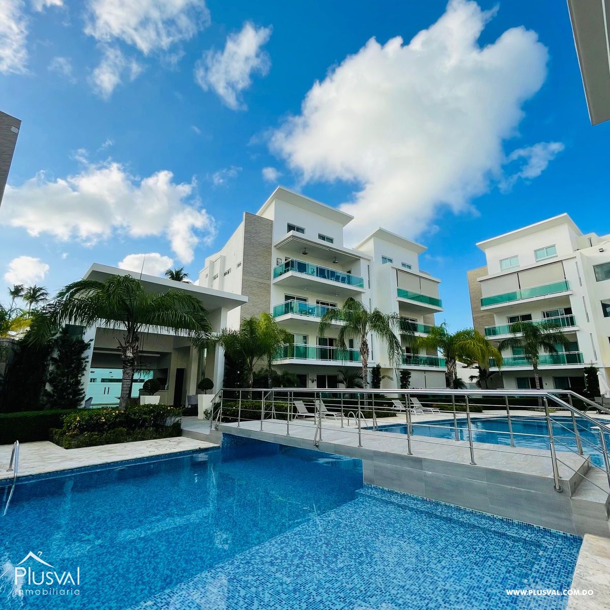 Apartamento moderno de 2 dormitorios con buena ubicación en El Cortesito, Bavaro 431186