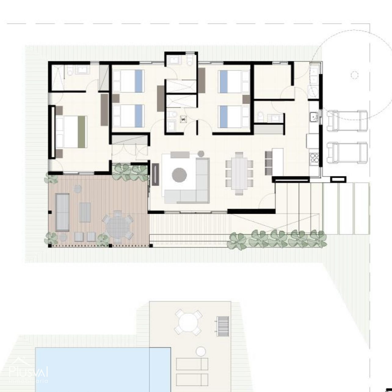 Villas en Coson en venta planos. 272073
