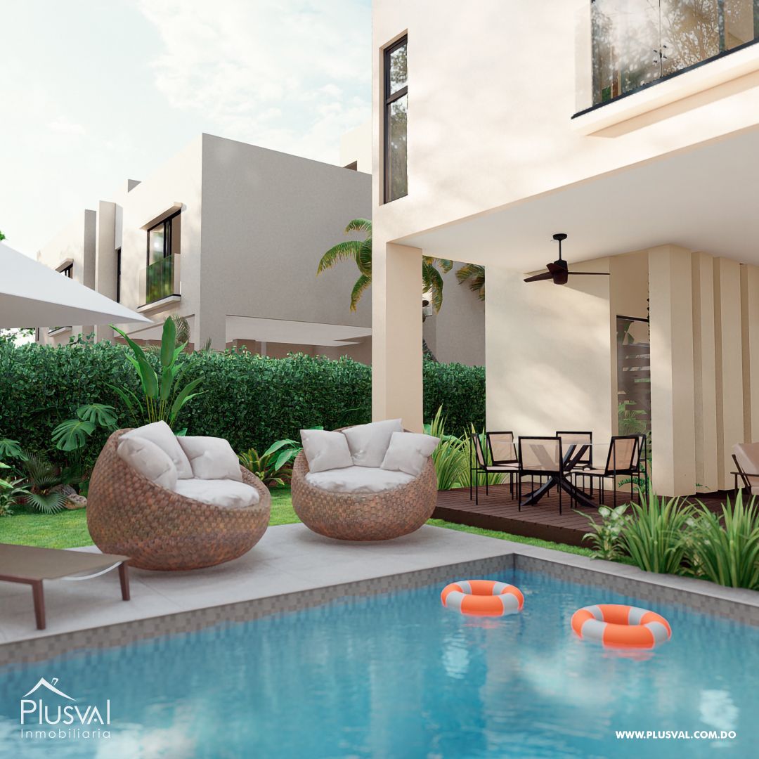 Villas de 3 niveles en Cap Cana 318353