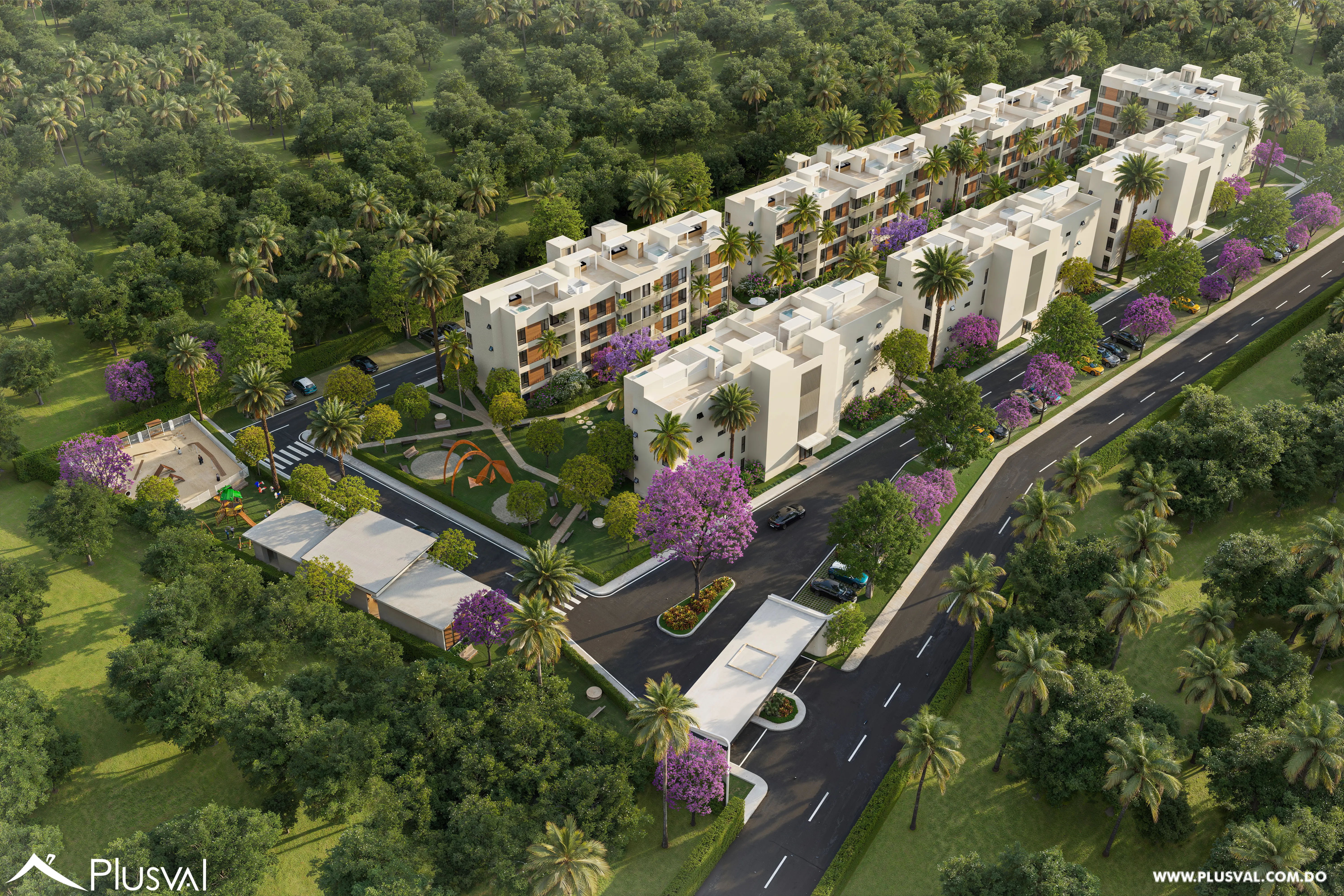 Apartamentos de 2 habitaciones con piscina en Punta Cana 493538