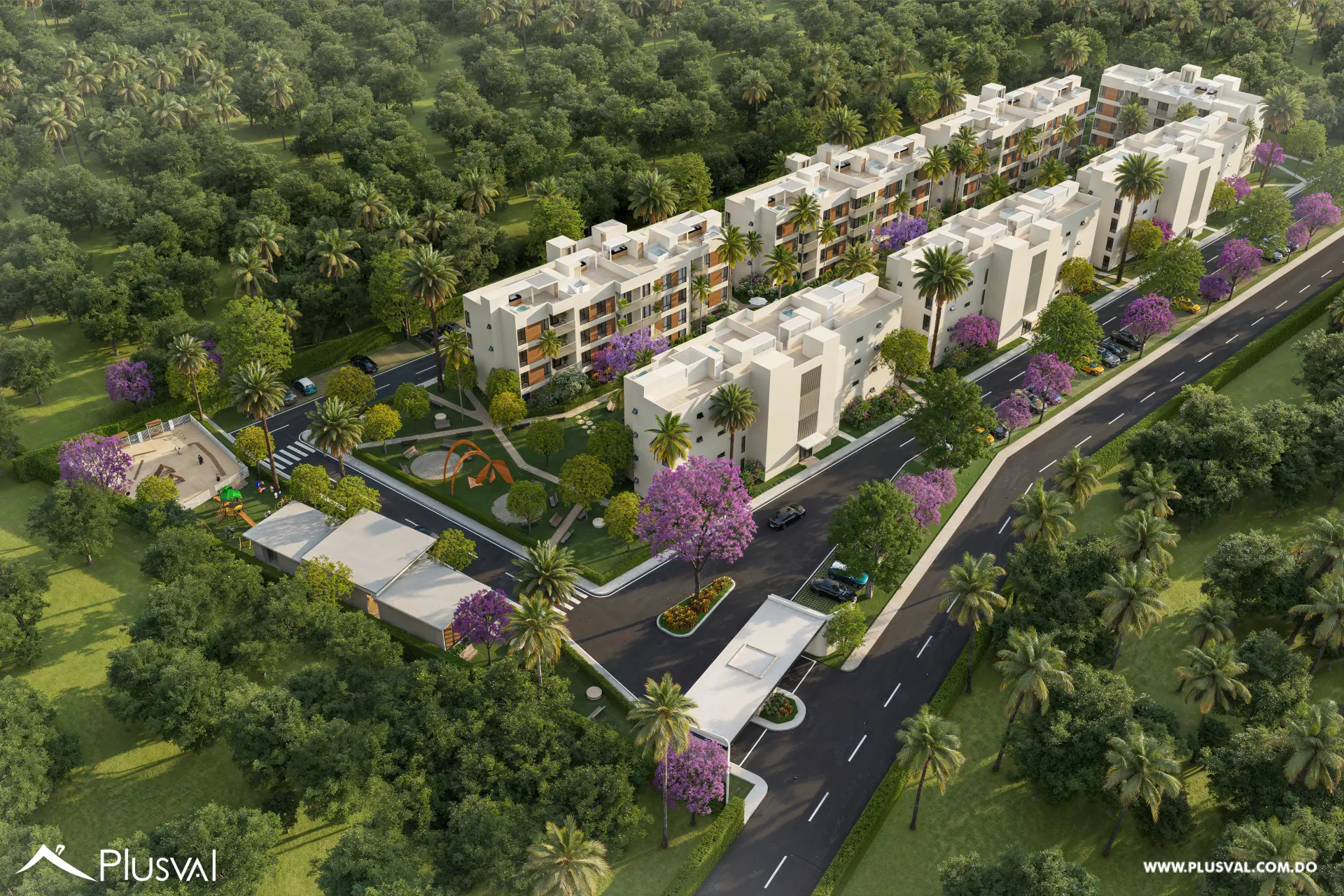 Apartamentos de 2 habitaciones con piscina en Punta Cana 501834