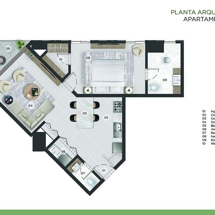 Moderno apartamento de 1 hab de venta en Piantini 235144