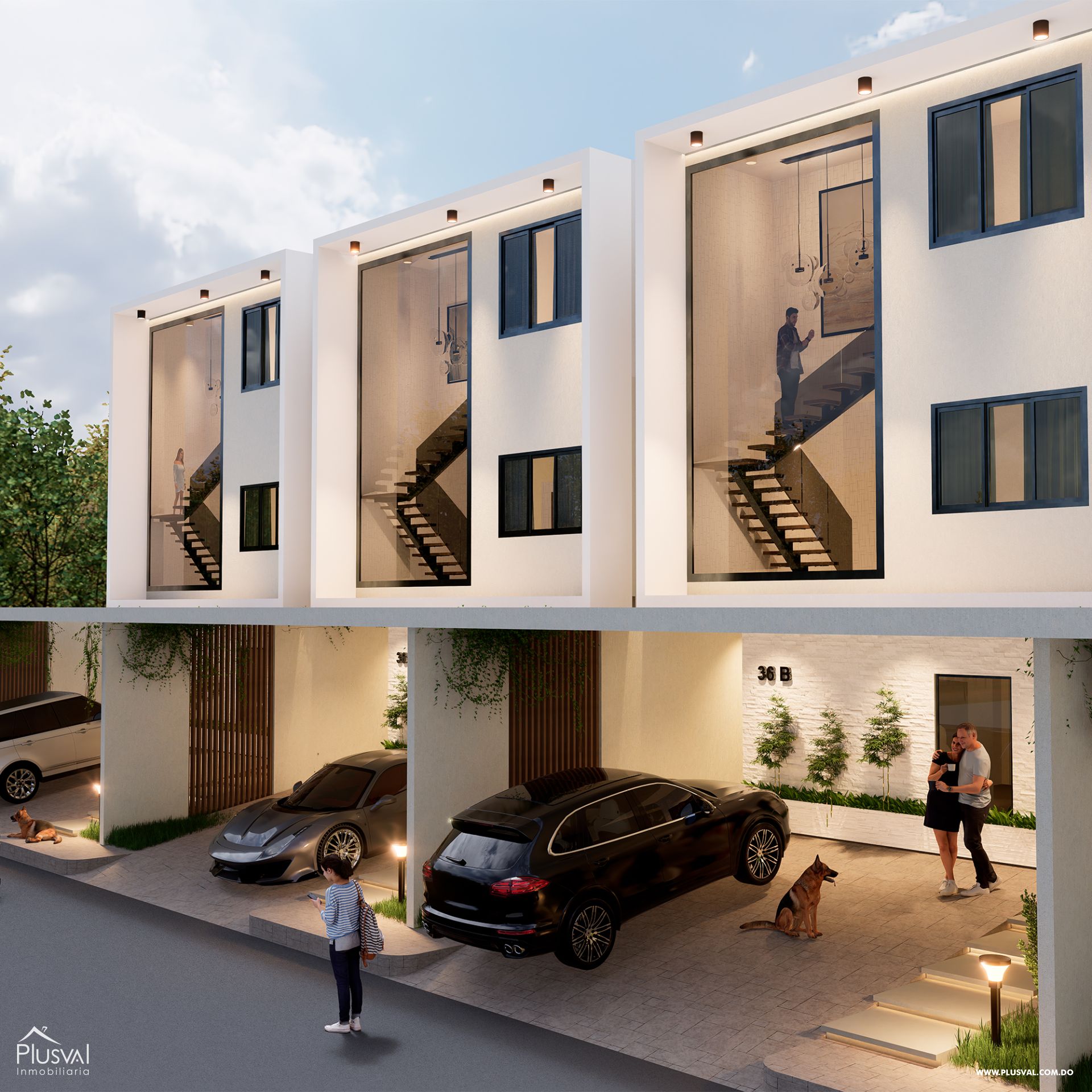 Exclusivas y modernas casas de 3 niveles en Arroyo Hondo III. 352736