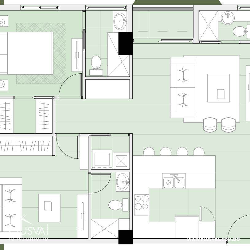 Modernos apartamentos en venta, en el centro de Naco 368082