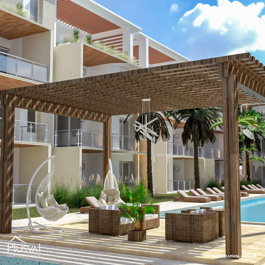 Proyecto de  Apartamentos con hermosas areas sociales, restaurant y spa en las Terrenas, Samaná. 206480