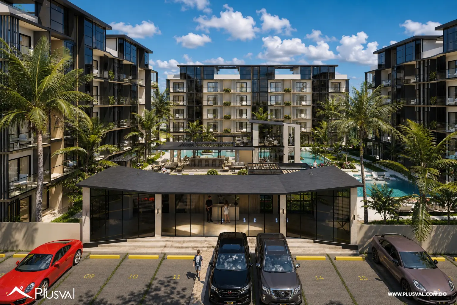 Apartamento de 1 Habitacion con Family Room y Terraza con Jacuzzi a minutos de Downtown PuntaCana.  Riviera Garden Deux 526643