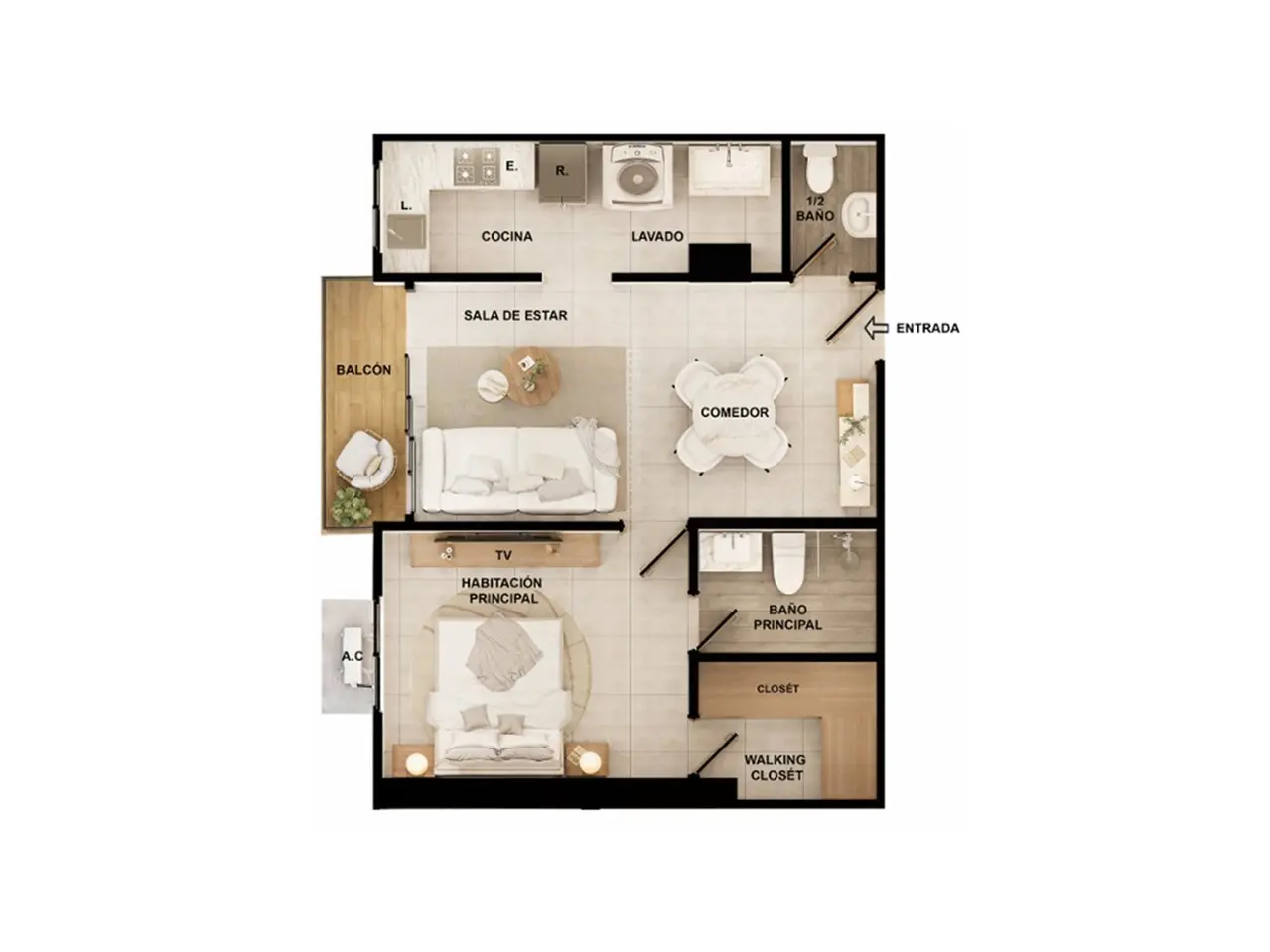 Proyecto de apartamentos en construcción en calle tranquila de Gazcue 490207