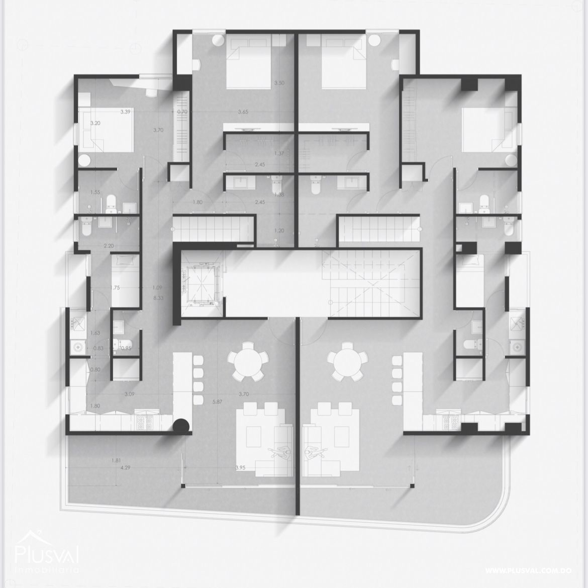 Exclusivo proyecto de apartamentos en venta de 2 habitaciones 416300