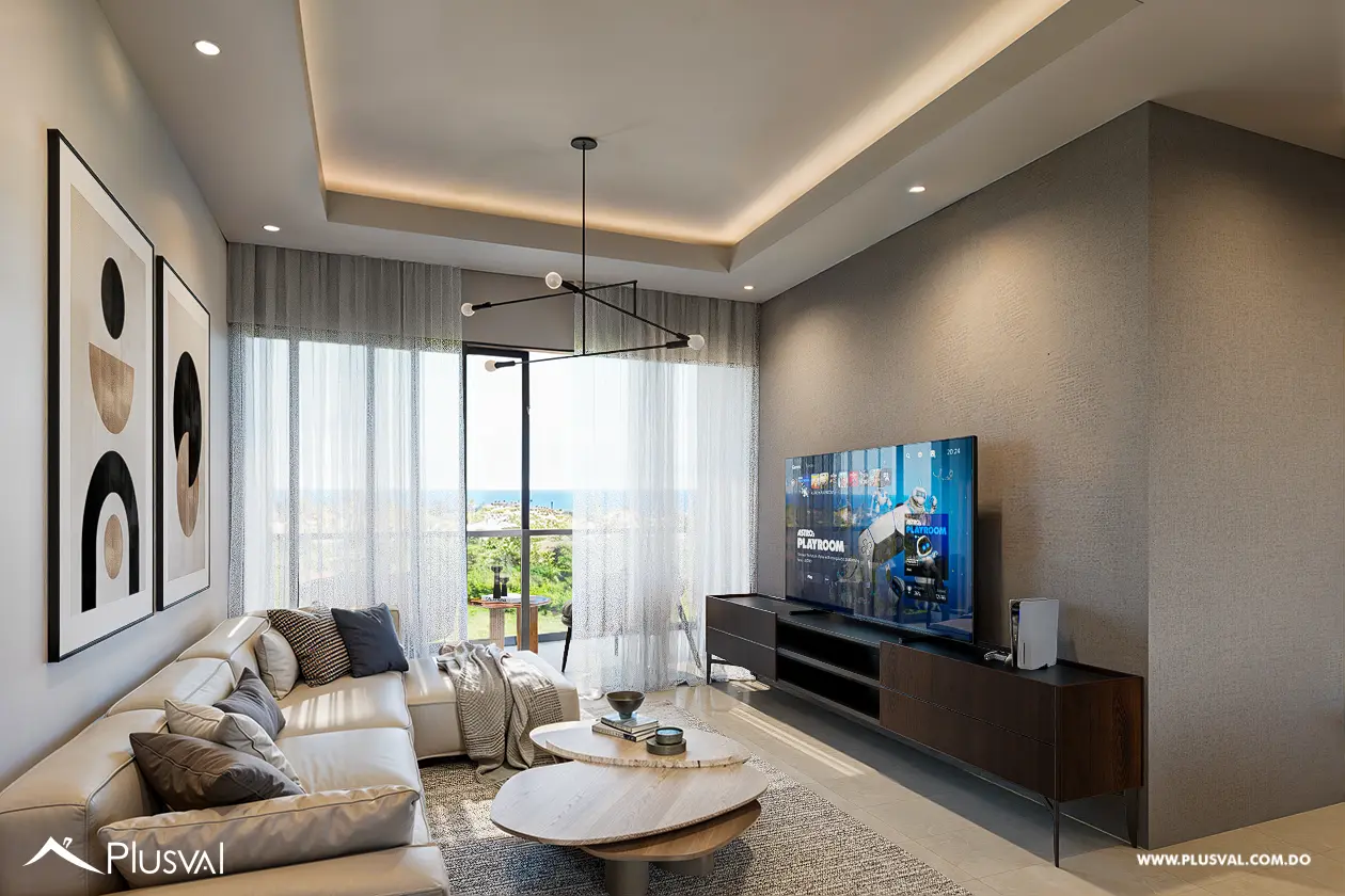 Apartamentos de tres habitaciones, dos baños, uno/dos parqueos, en el exuberante sector turístico de Cabrera, con una hermosa piscina tipo playa. 457723