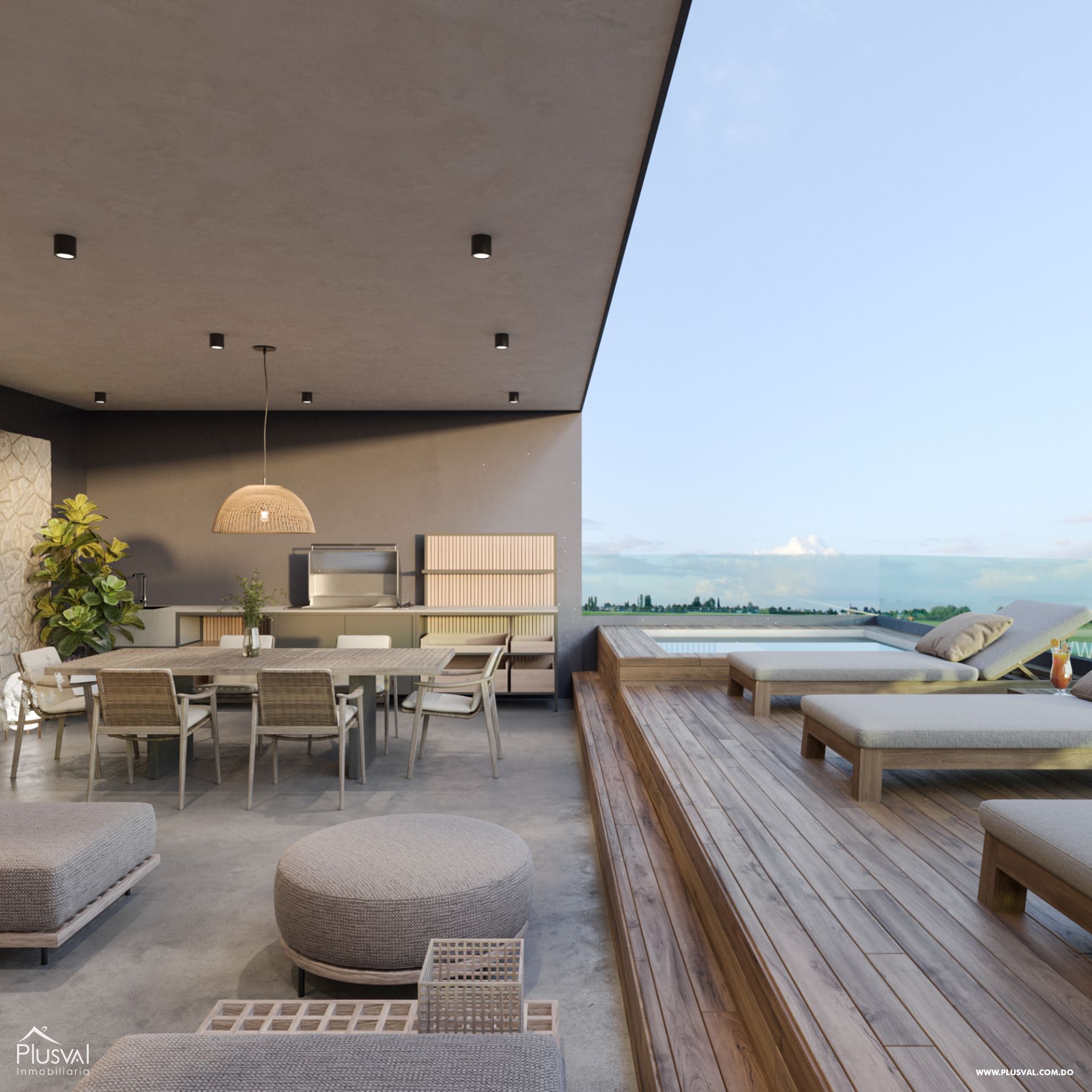 Apartamento tipo pent-house  modernos Bávaro 212349