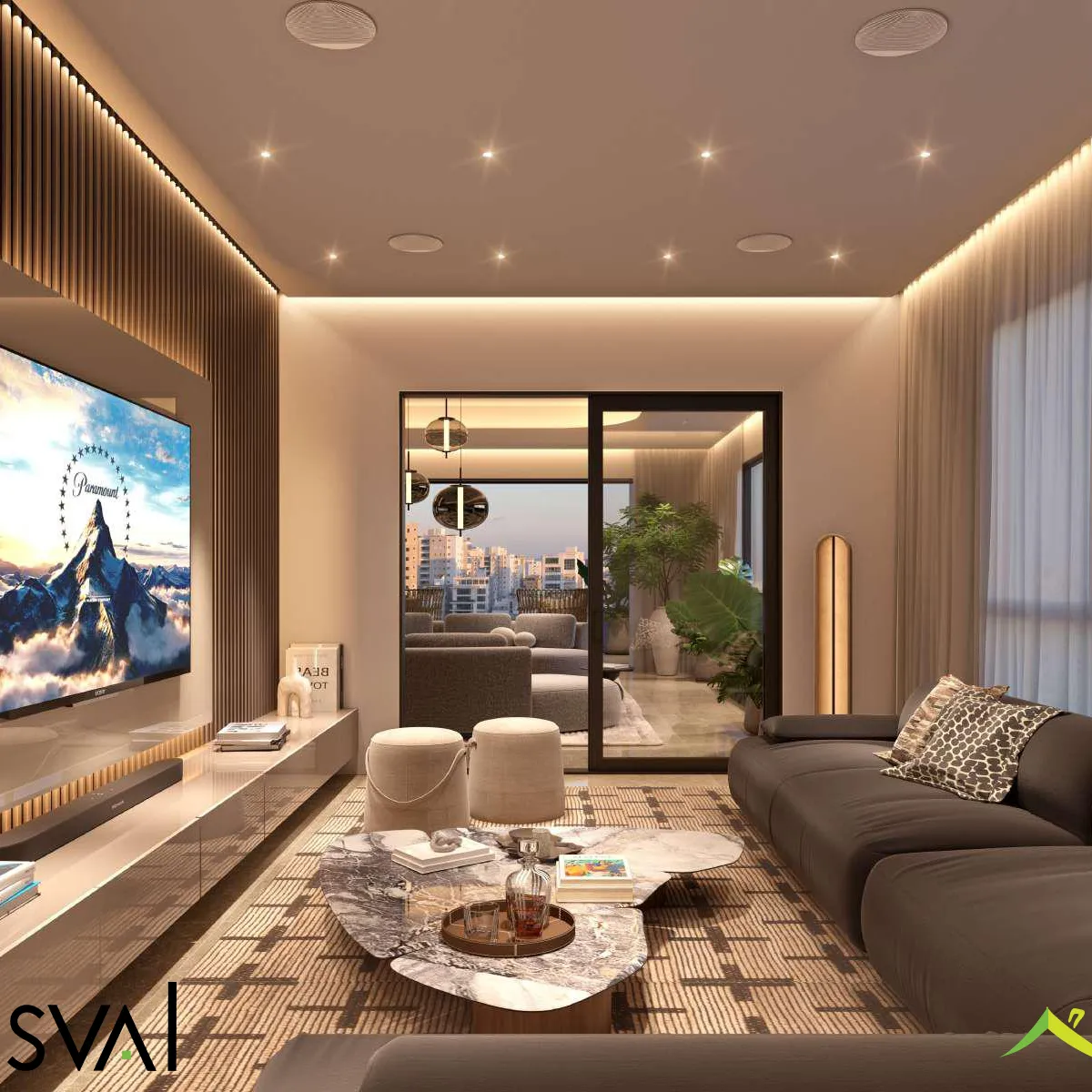 Apartamento en venta de 3 habitaciones y 4 parqueos en Naco, uno por nivel 416974