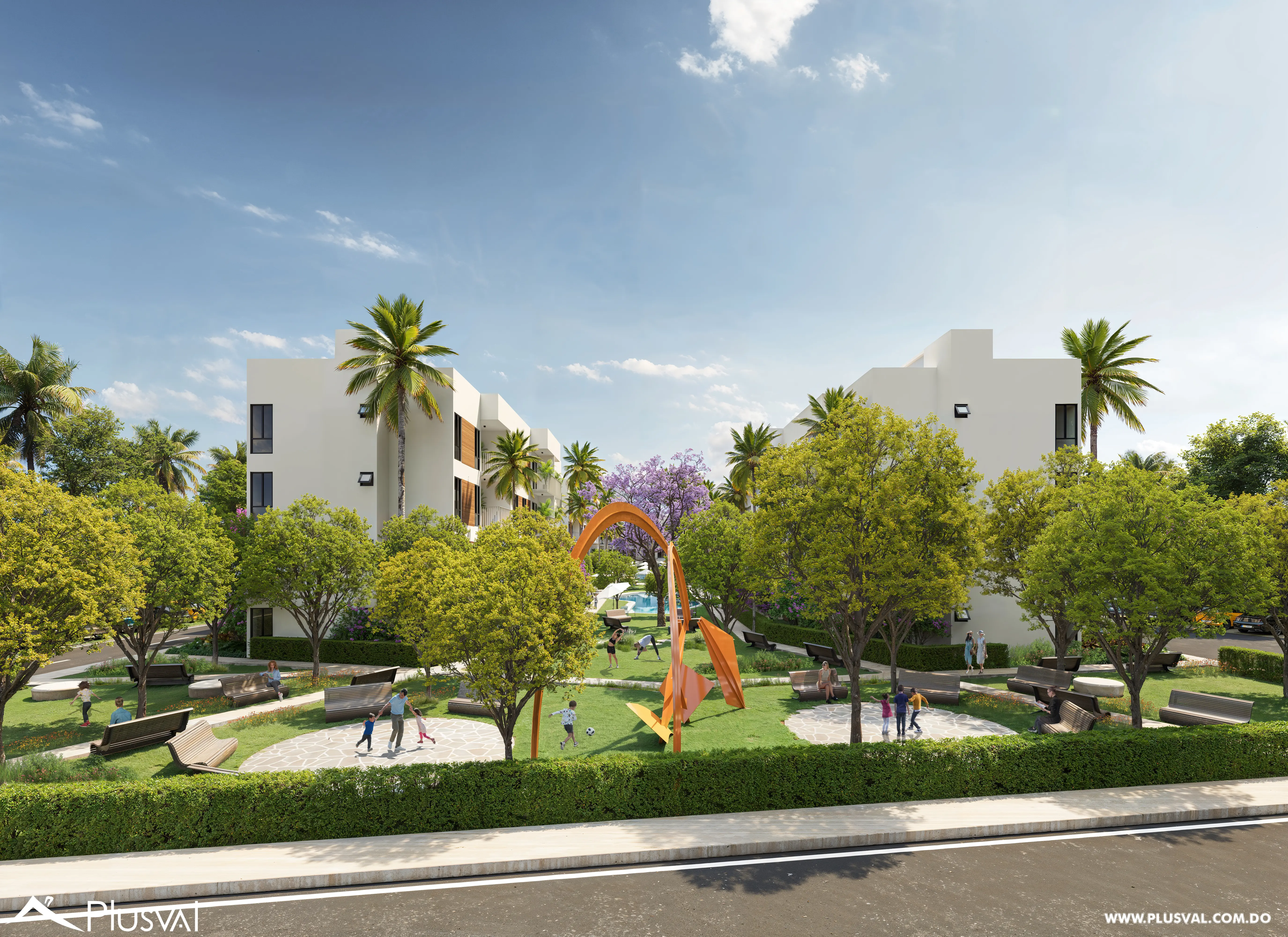 Apartamentos de 2 habitaciones con piscina en Punta Cana 493533