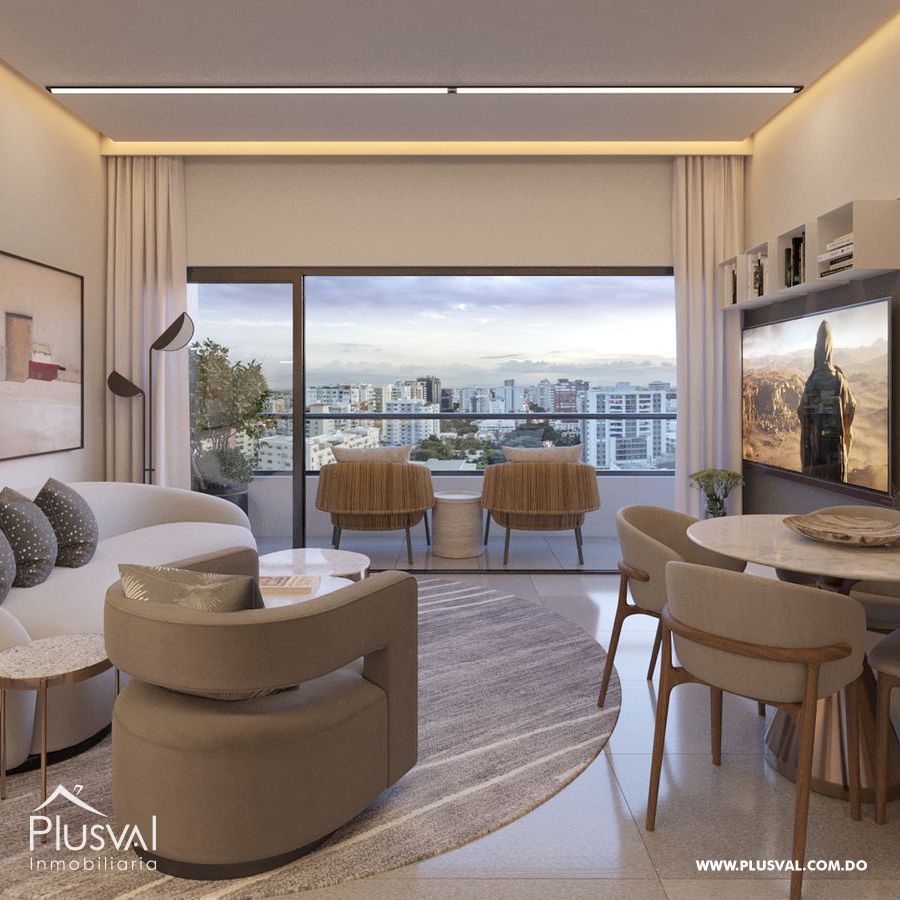 Moderno proyecto de apartamentos de 1 y 2 hab. en venta, Naco 183221