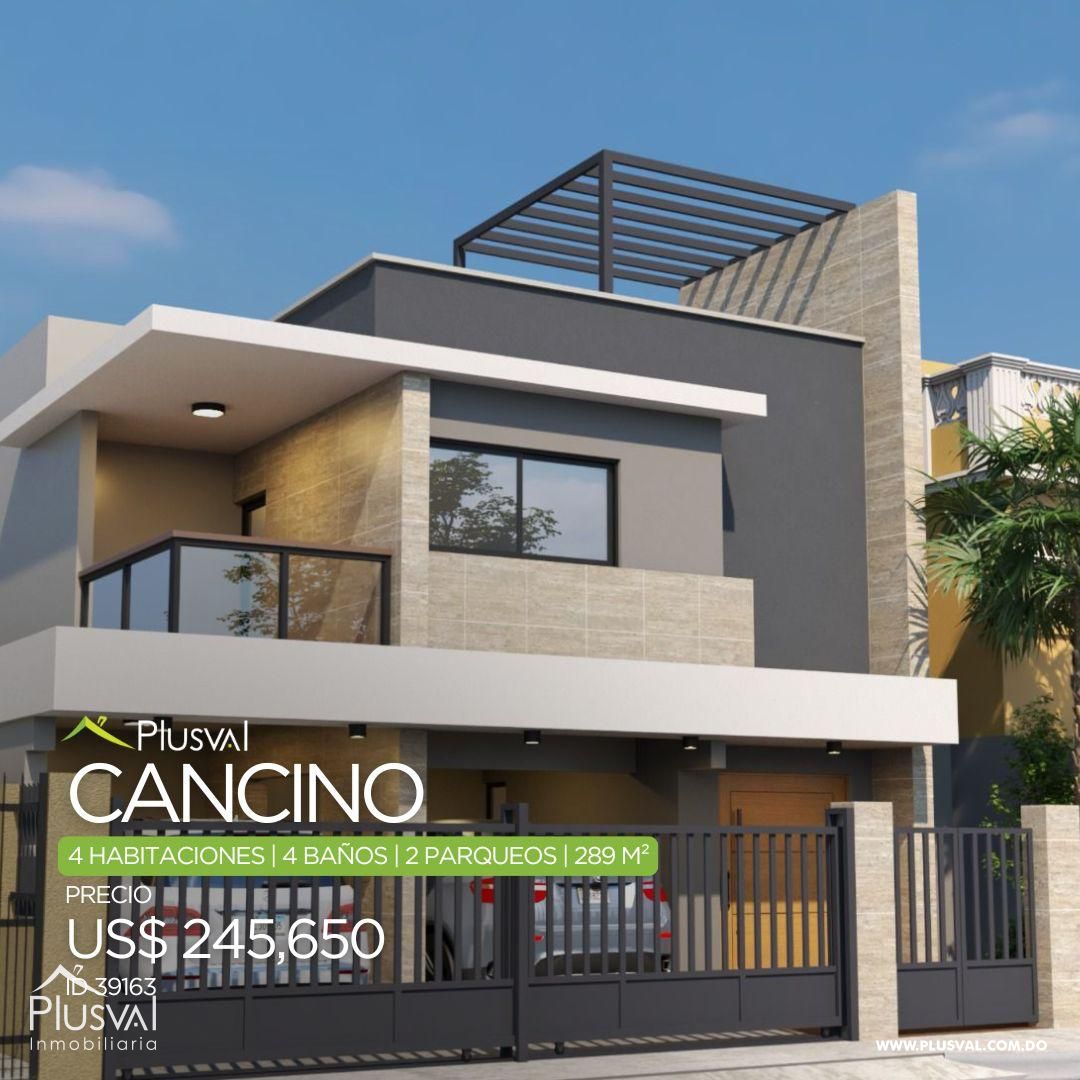 Casa de tres niveles con terraza en Altos de Cancino 379154