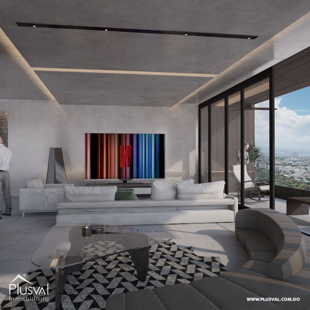 Espectacular apartamento de 3 habitaciones con balcón panorámico y 3 parqueos en Anacaona 360042