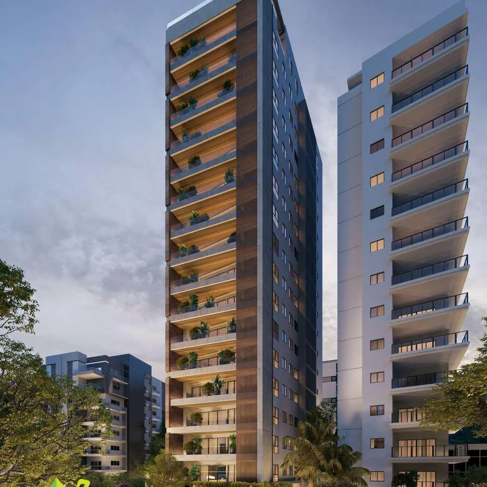 Apartamento en venta de 3 habitaciones y 4 parqueos en Naco, uno por nivel 416981