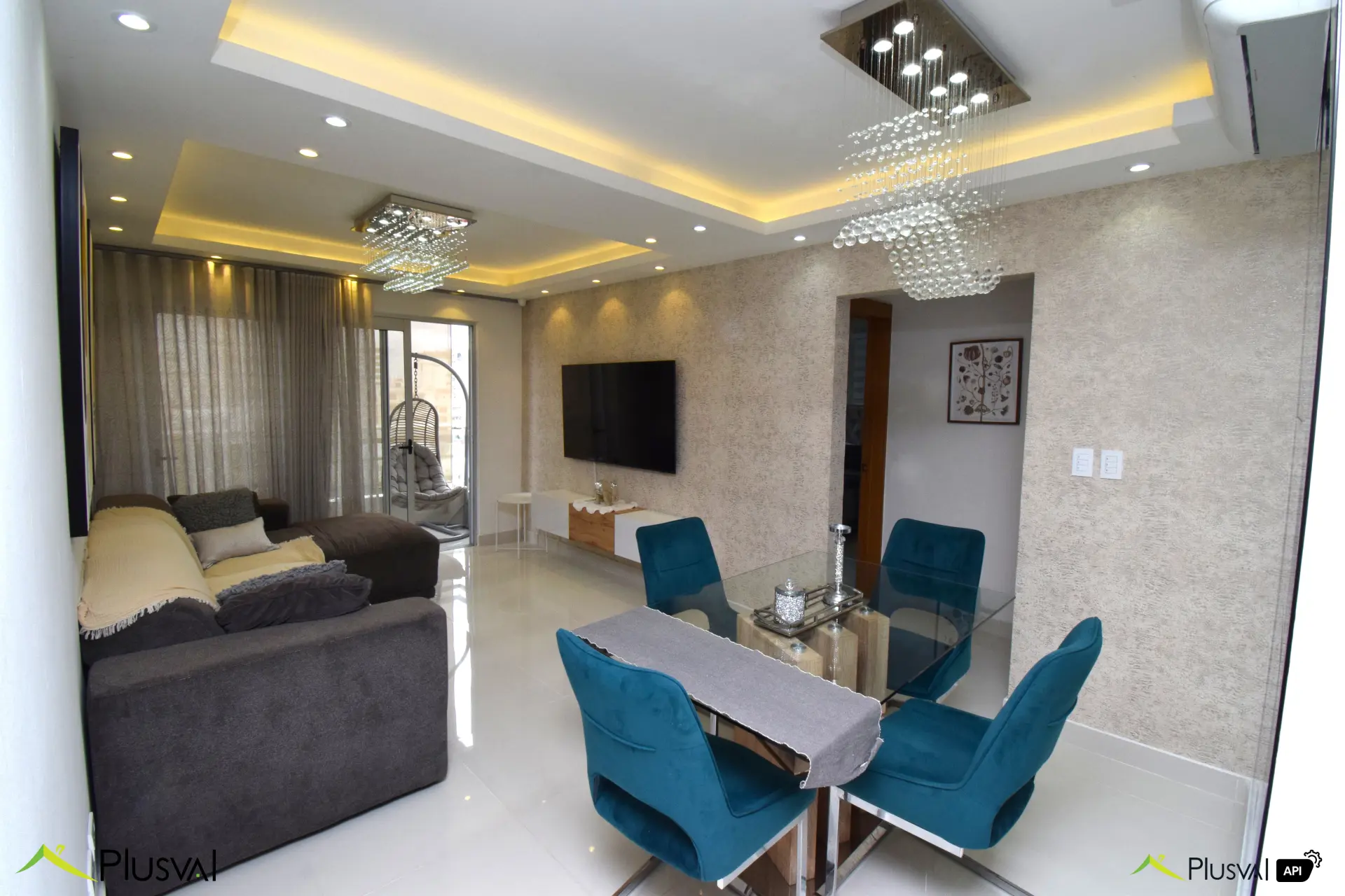 Apartamento en alquiler amueblado de 2 habitaciones en Serralles 445534