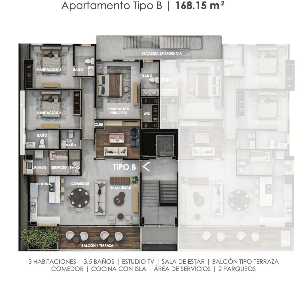 Apartamento en venta en Renacimiento| 3 habitaciones – Santo Domingo 385165