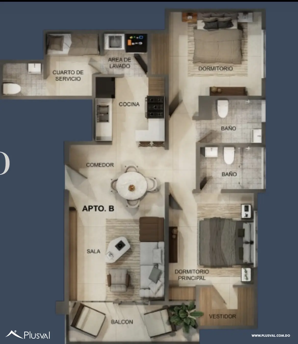 Venta de apartamento  en Mirador Sur, de 2 Hab. 527570