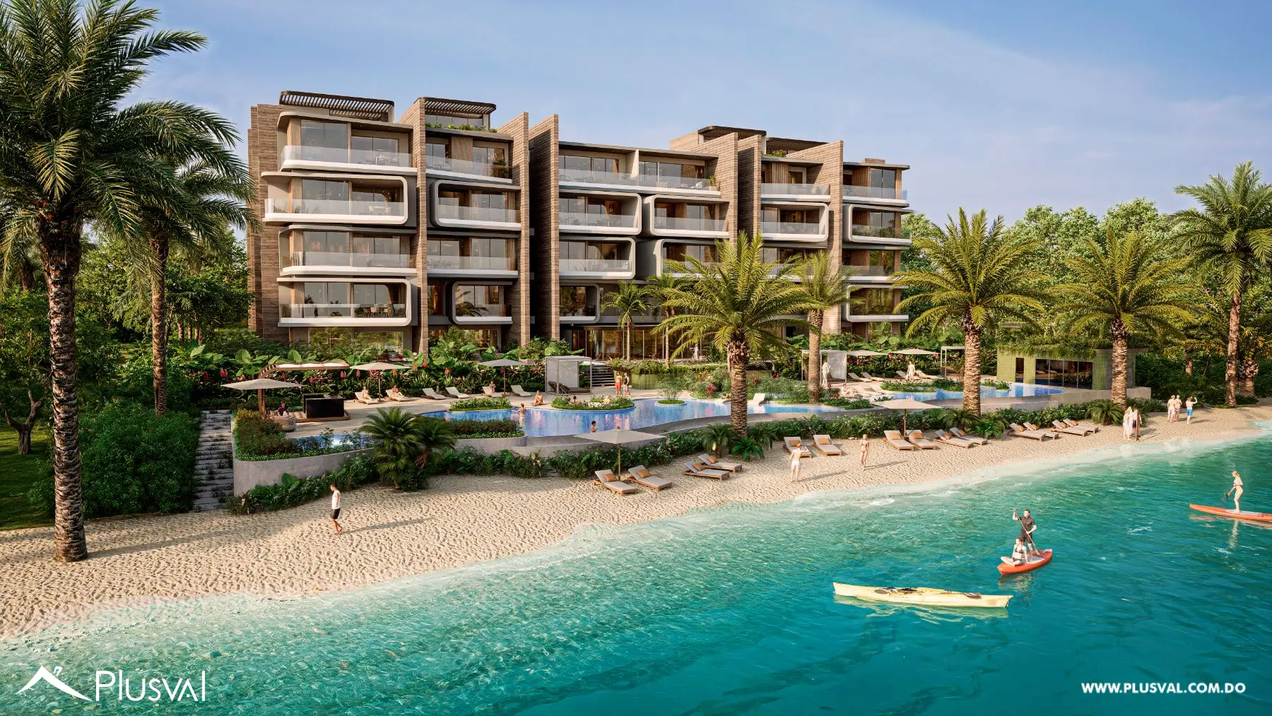 Elegante Apartamento de 2H + Servicio en Cap Cana con Vista al Lago. Moari by Hermida 531501