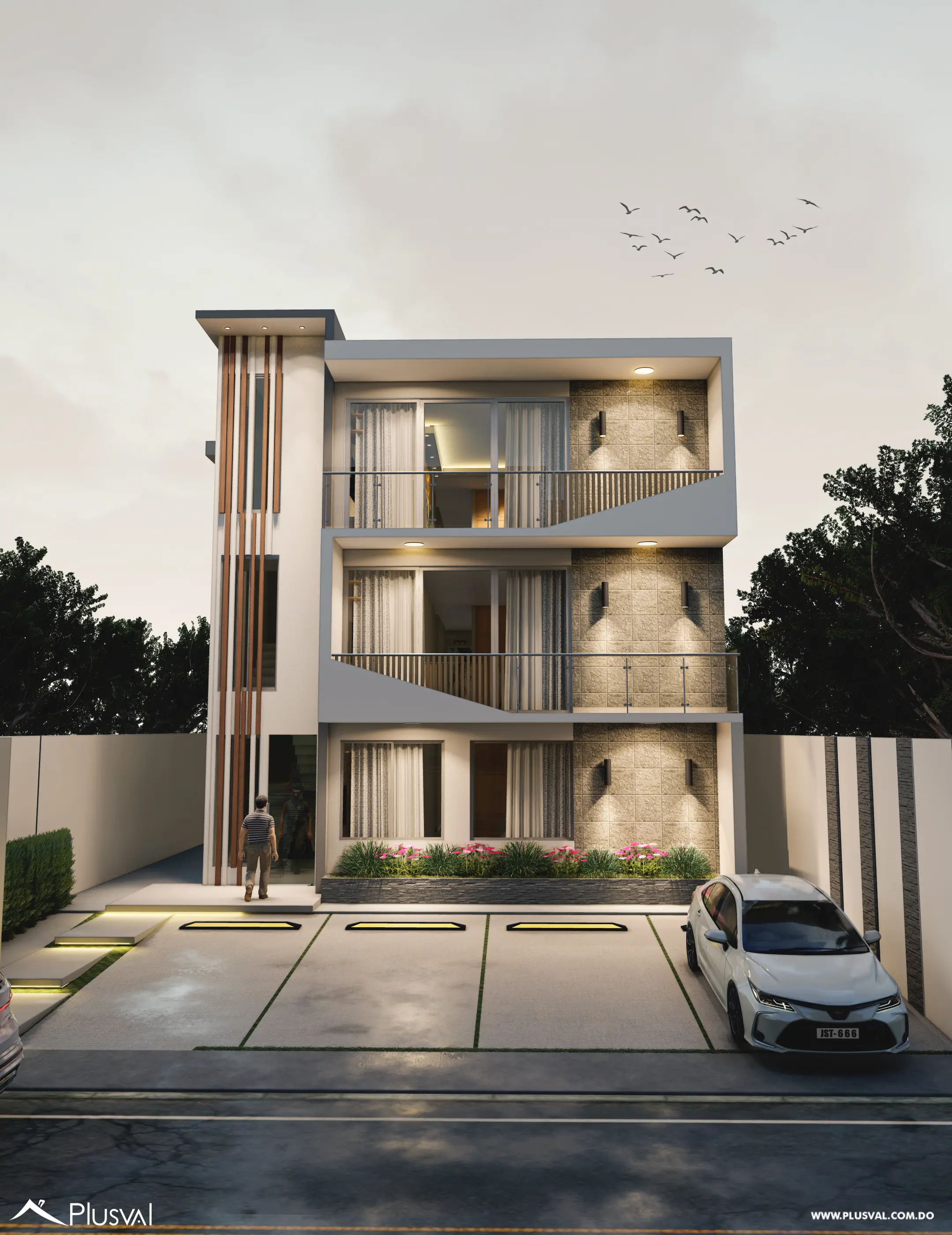 Apartamentos de 3 Habitaciones en Residencial de 3 Niveles en La Vega 521818
