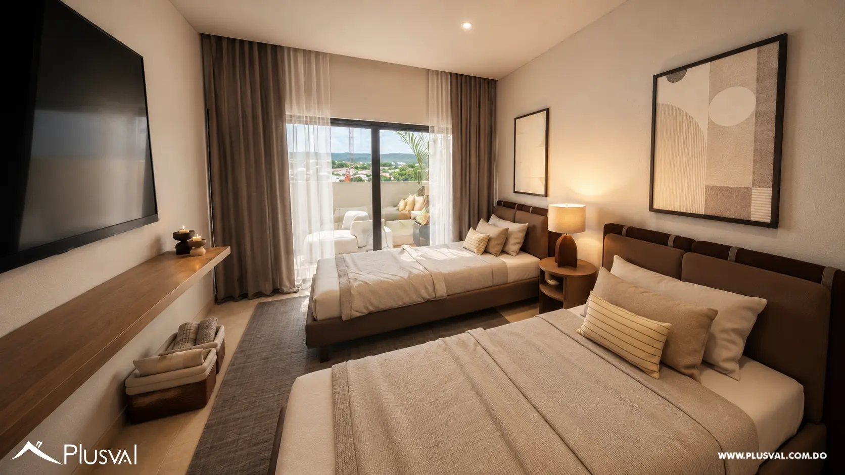 Apartamento de 2 habitaciones + Estudio  en Green Village Cap Cana 511381