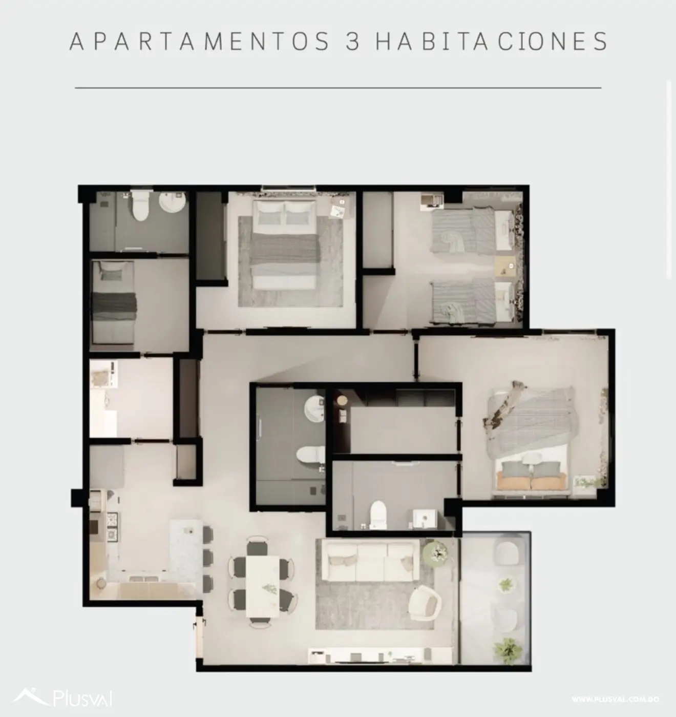 Apartamento de 3 Habitaciones (con Terraza)en Venta, Alameda 501443