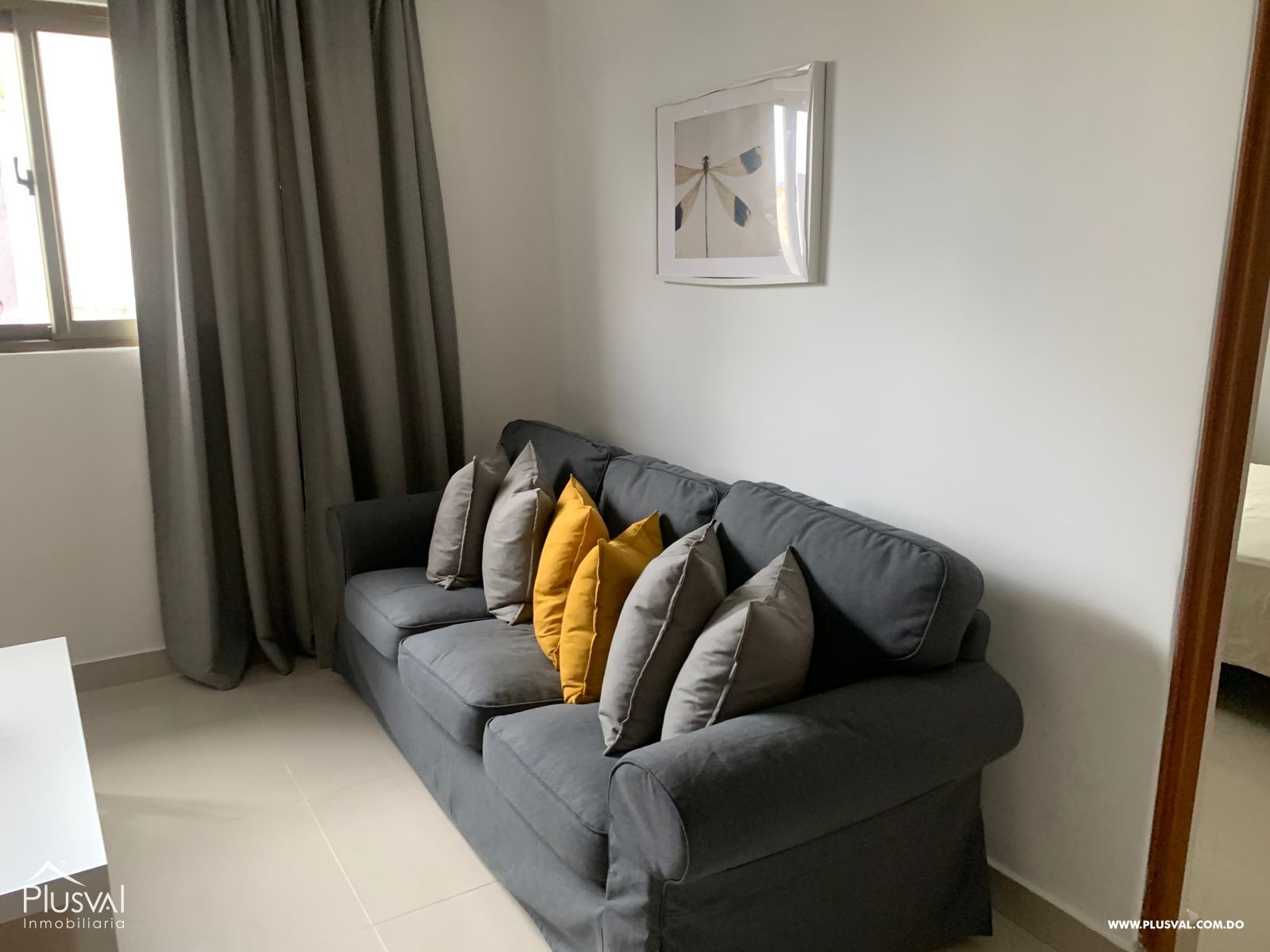 Apartamento amueblado de 1 habitación en Piantini, alquiler 194973