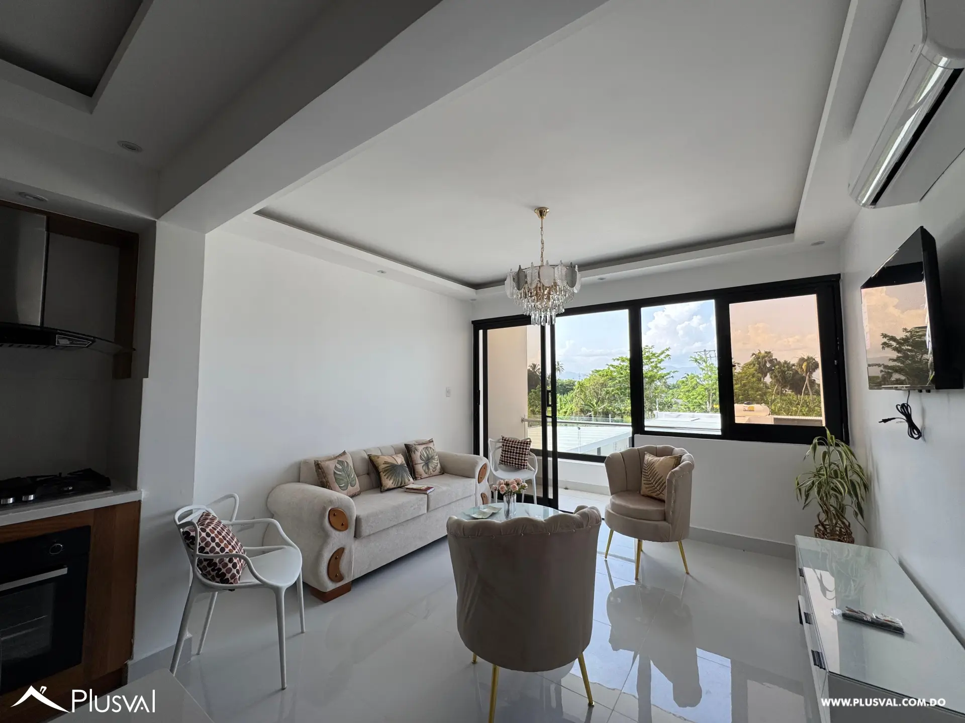 Apartamento Amueblado de 1 Habitación con Piscina y Línea Blanca 525555