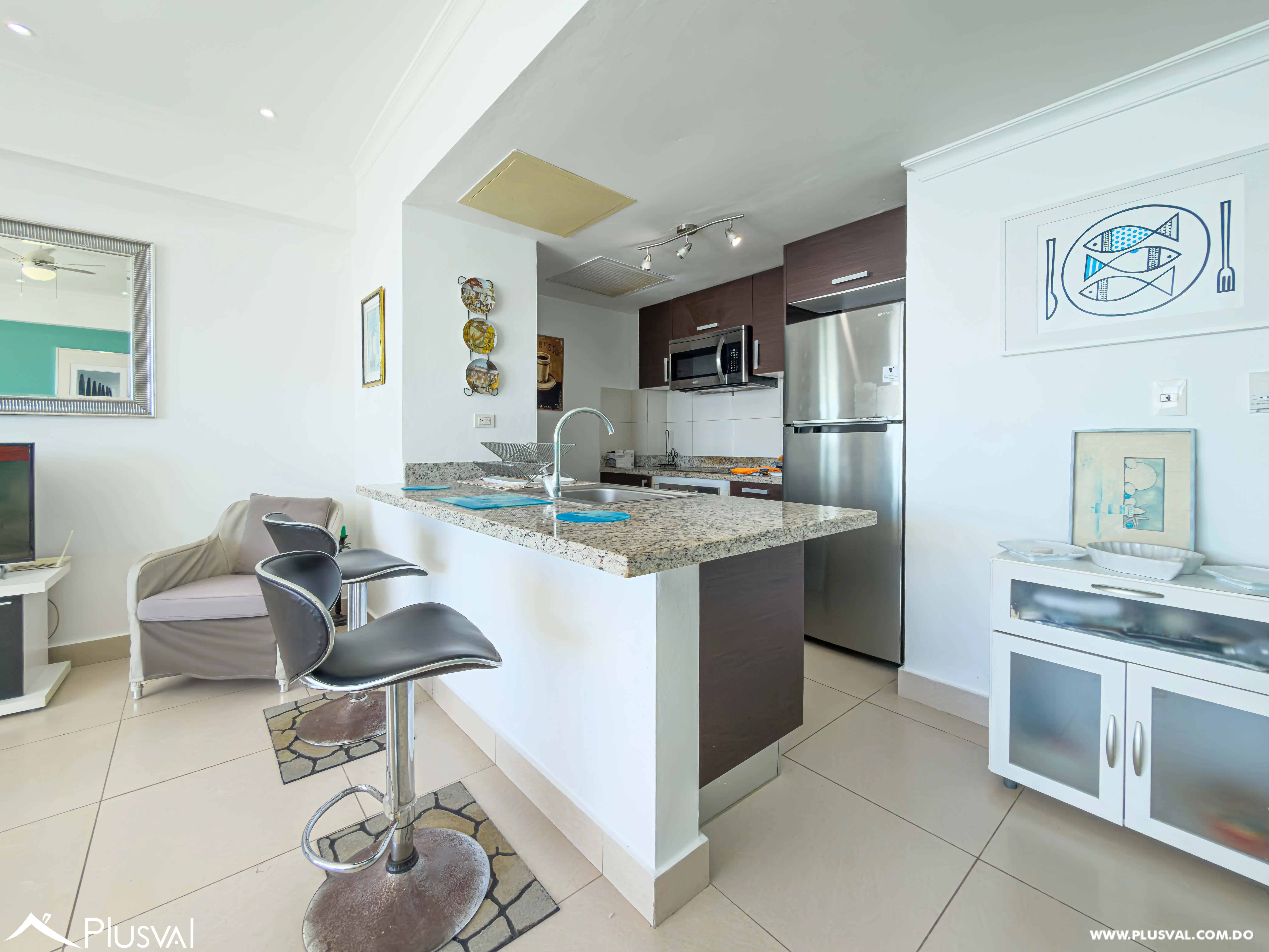 Apartamento en alquiler de 2 habitaciones con vista al mar en Juan Dolio 478167