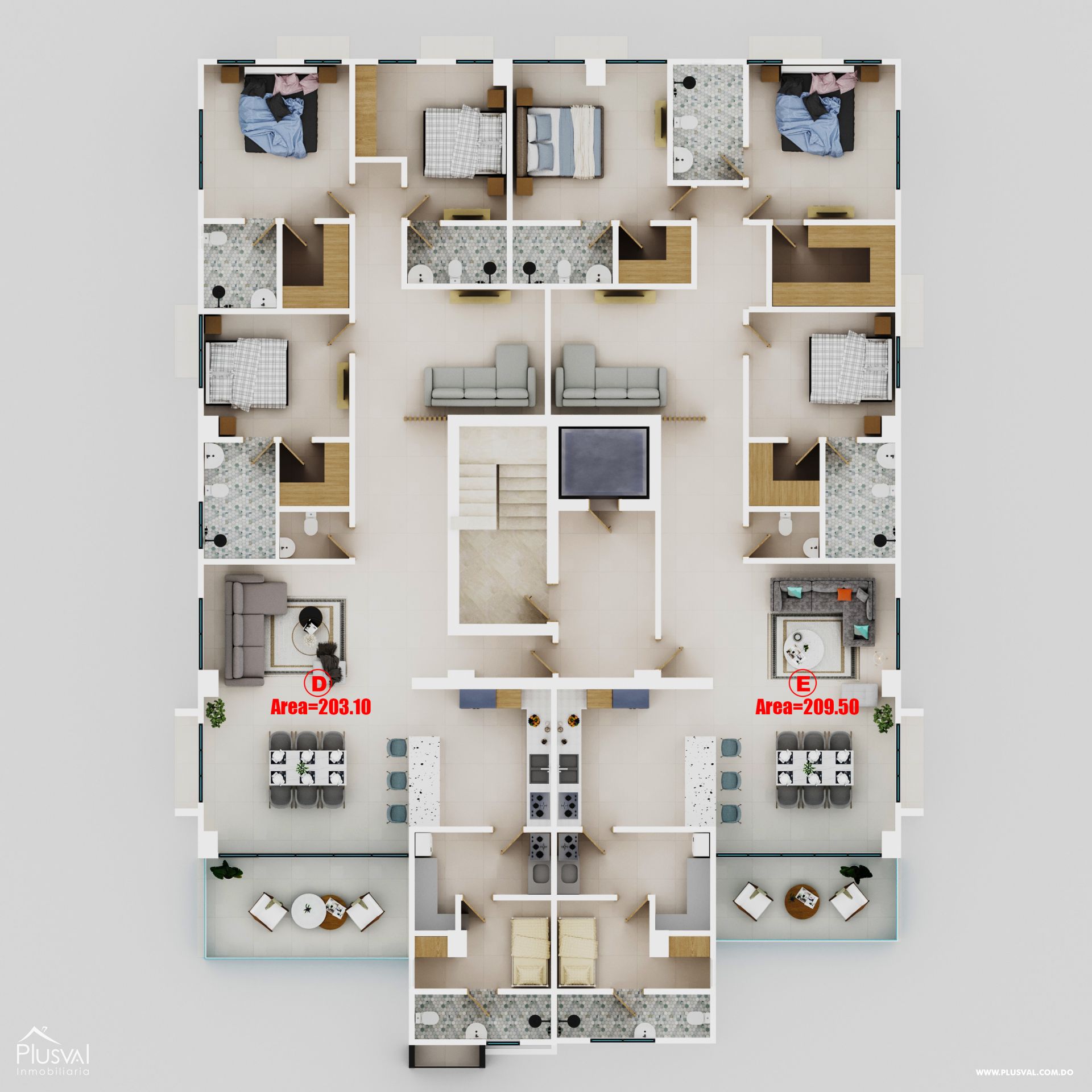 Apartamento en Los Cacicazgos de 1 y 3 habitaciones 338103