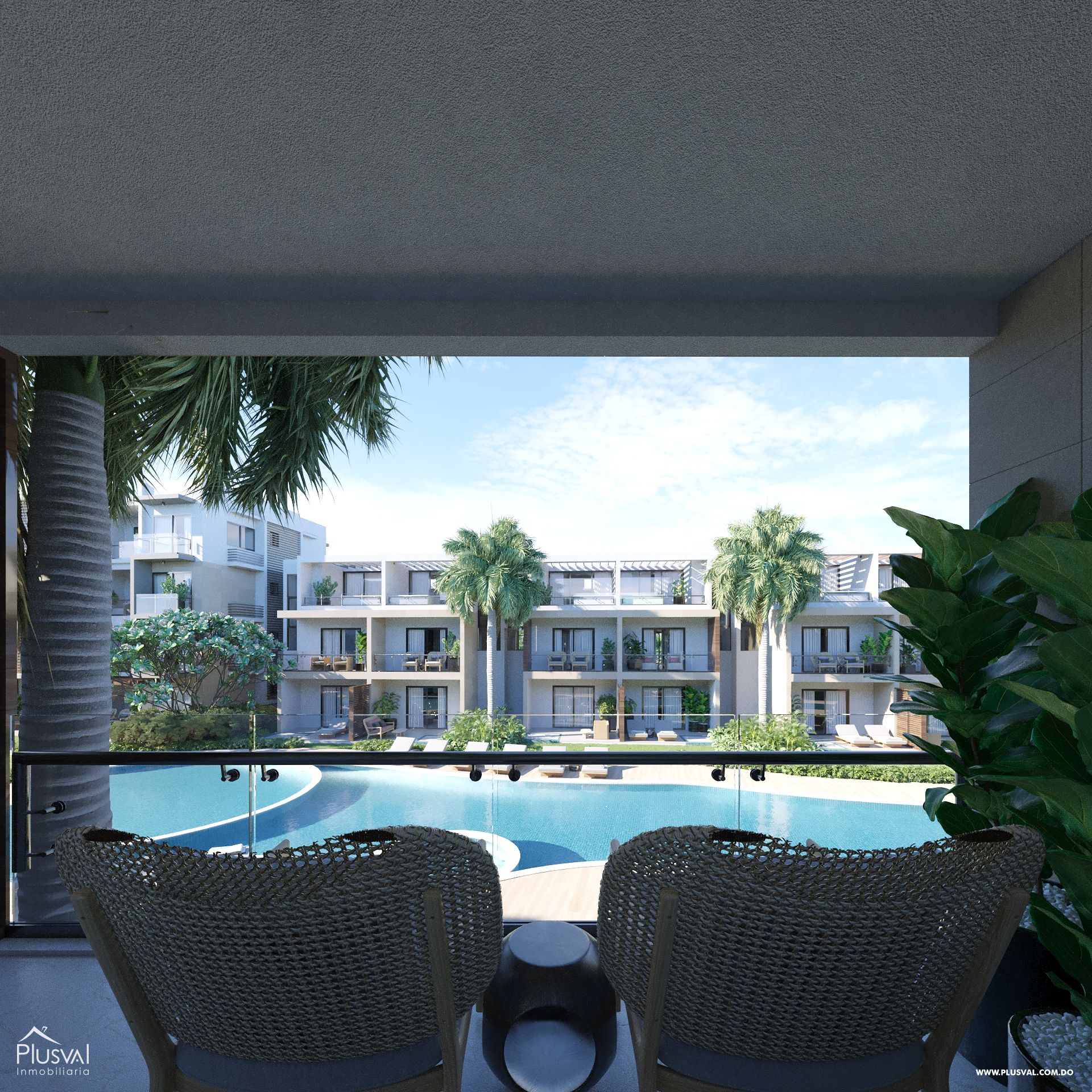 TownHouse y Apartamentos en Bávaro con vista a la piscina 185529