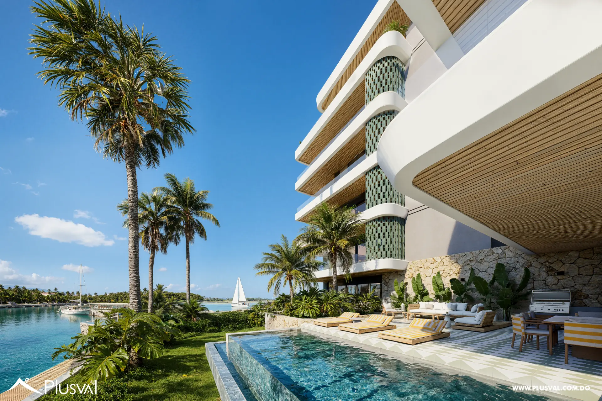 Apartamentos con Playa Pivada en Ocean Lake Cap Cana 503582
