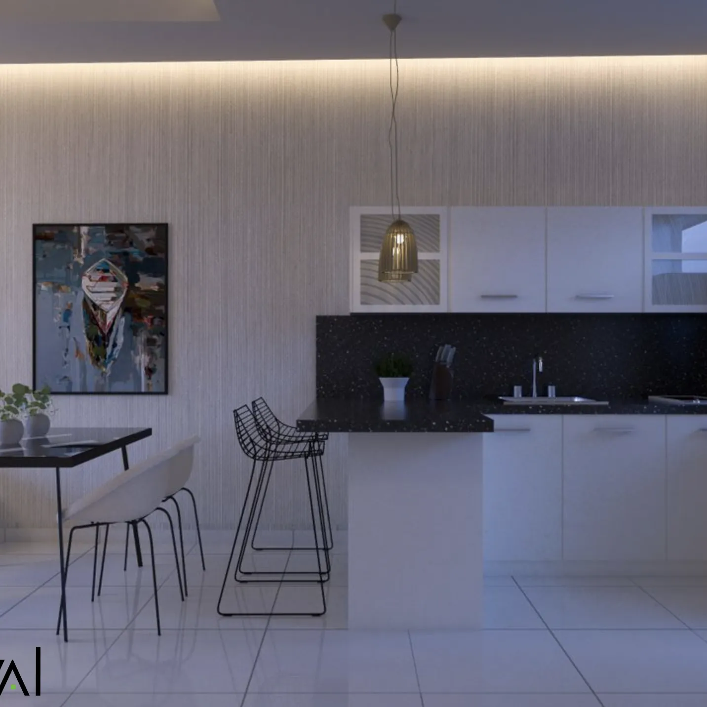 Penthouse en venta de 1 habitación 436762