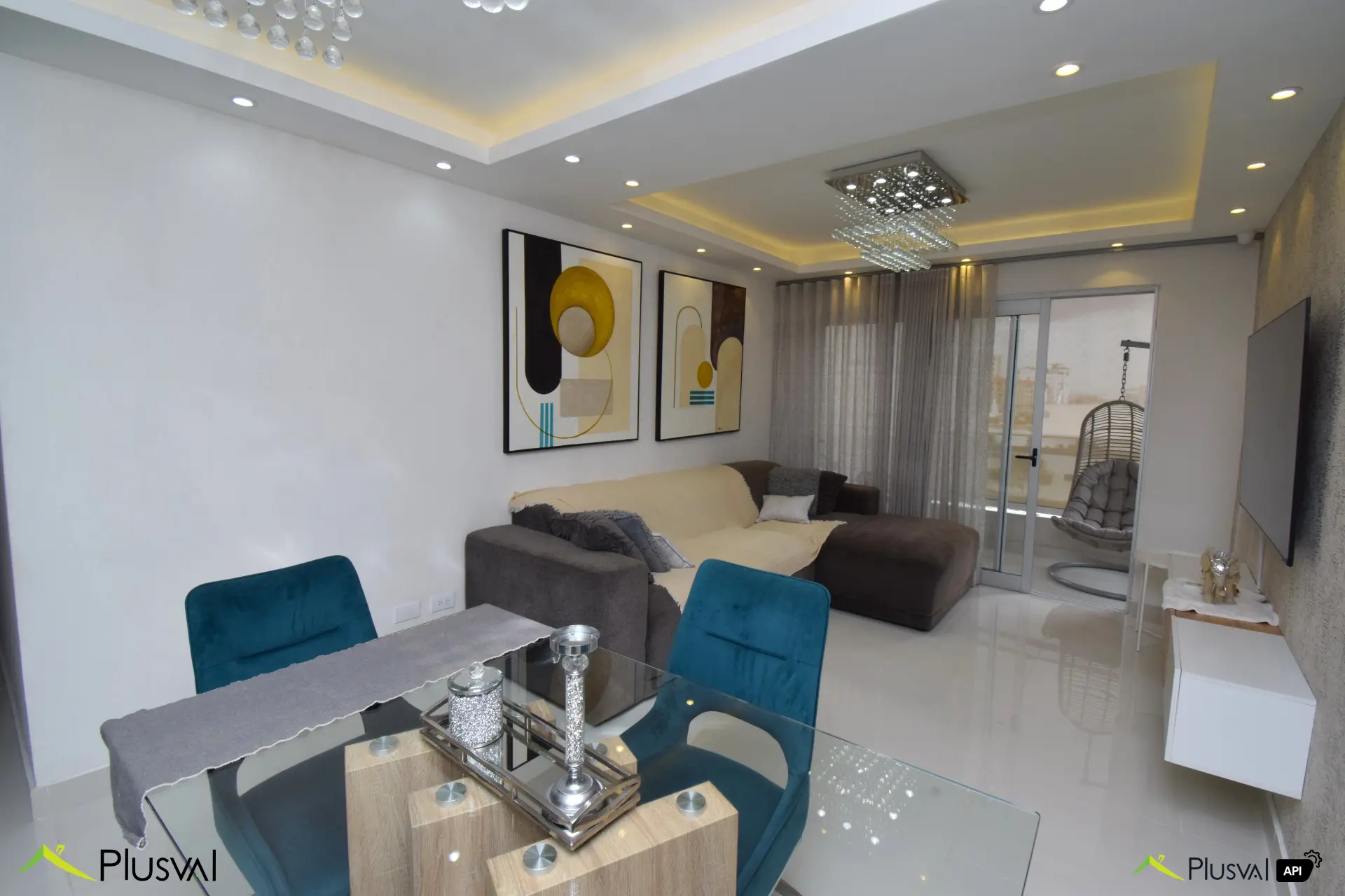 Apartamento en alquiler amueblado de 2 habitaciones en Serralles 445537