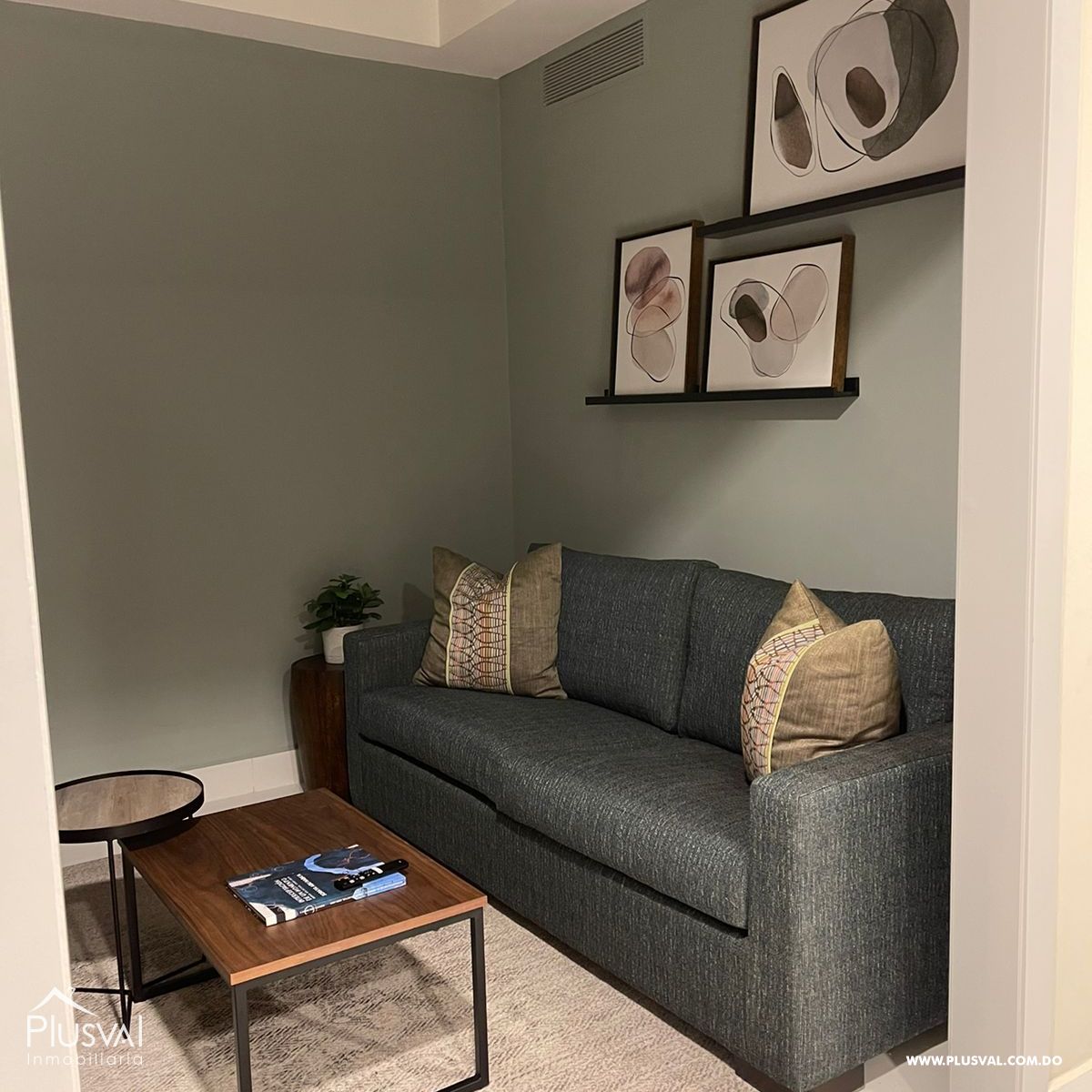 Apartamento de 1 habitación en alquiler + estudio amueblado en Piantini 289499