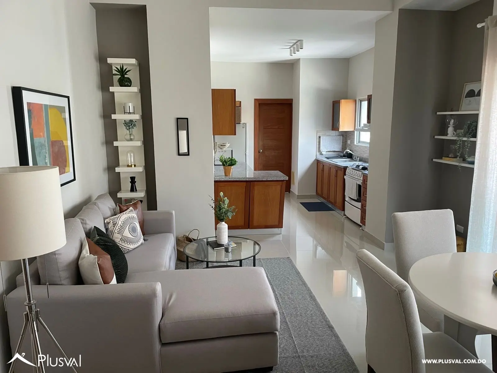 Apartamento amueblado en Alquiler, de 1 habitación en Evaristo Morales. 489402