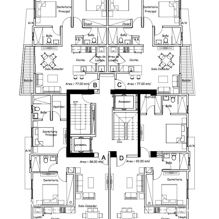 Apartamentos de 2 Habitaciones en Naco 184432